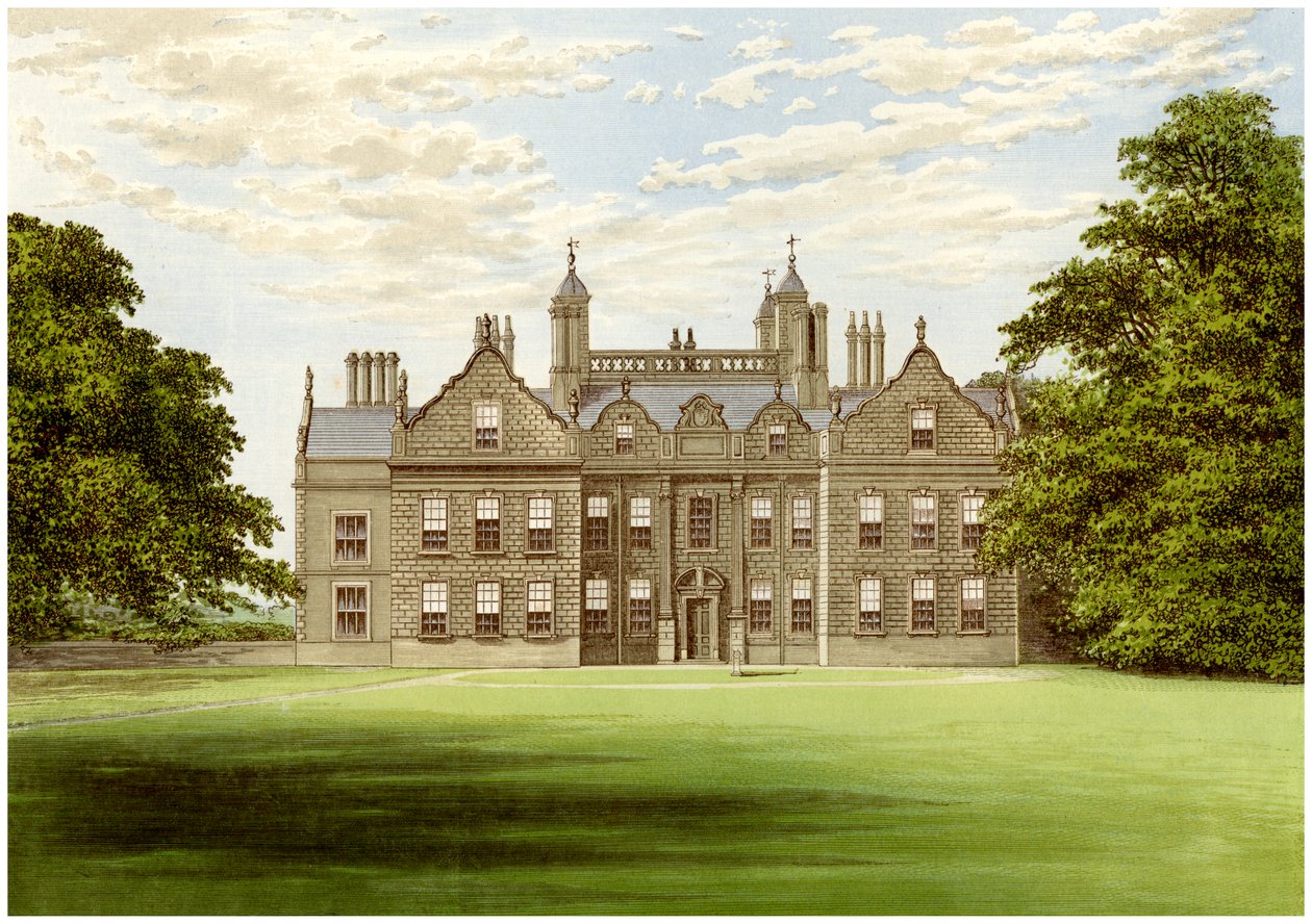 Willesley Hall, Derbyshire, hem för Earl of Loudoun, c1880 av Unbekannt