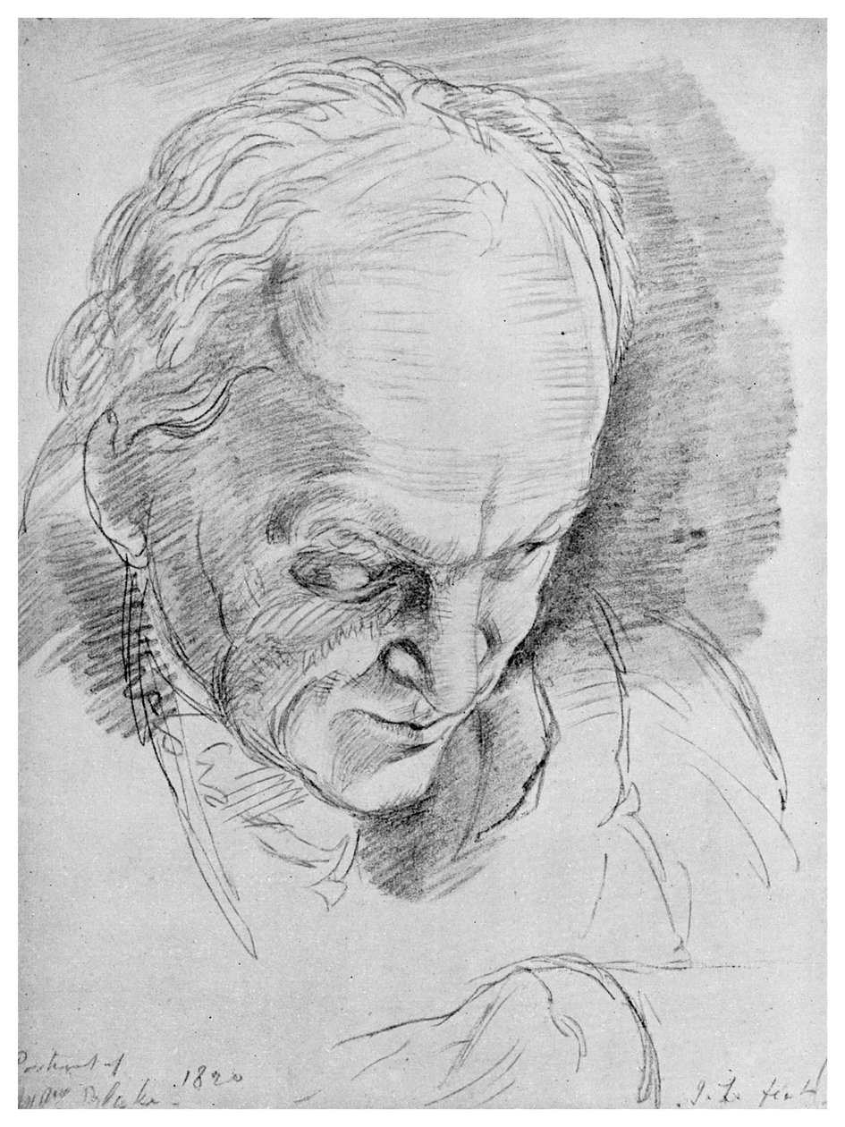 William Blake, engelsk mystiker, poet, konstnär och gravör, 1800-talet 1956 av Unbekannt