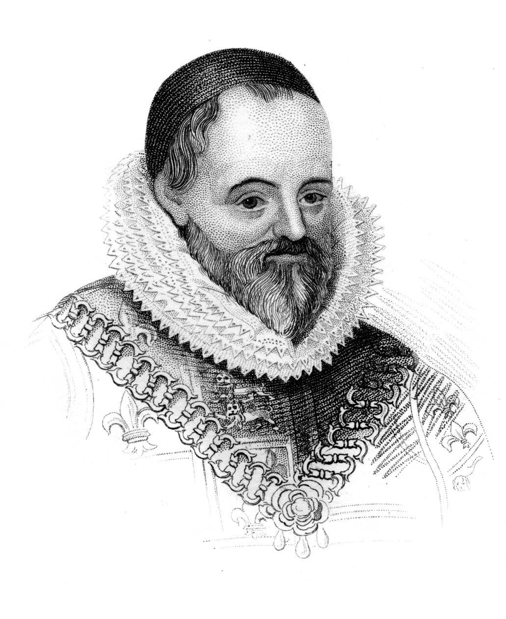 William Camden, engelsk antikvarie och historiker, c1850 av Unbekannt