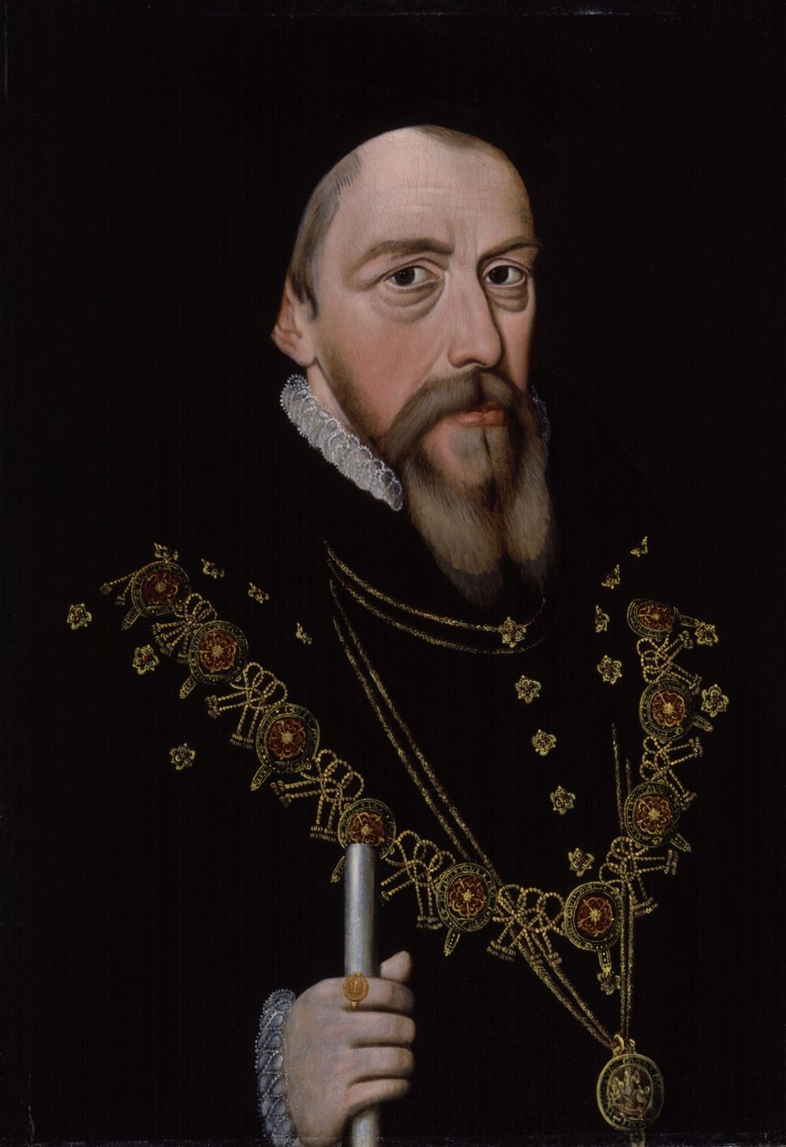 William Cecil, 1:e baron Burghley 1521-1598, efter 1572 av Unbekannt