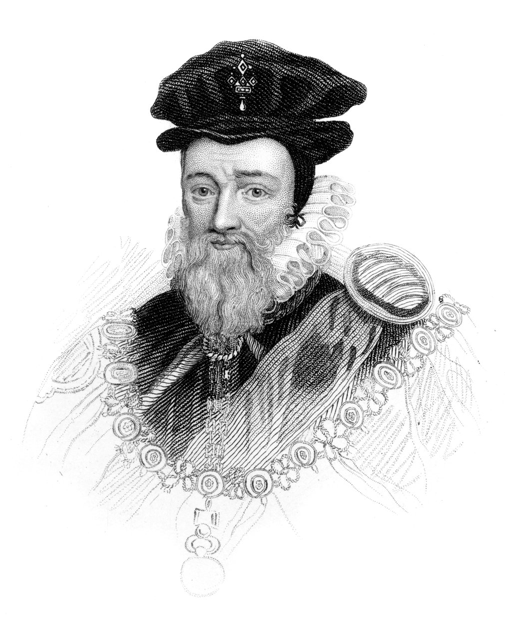 William Cecil, 1:e baron Burghley, c1850 av Unbekannt