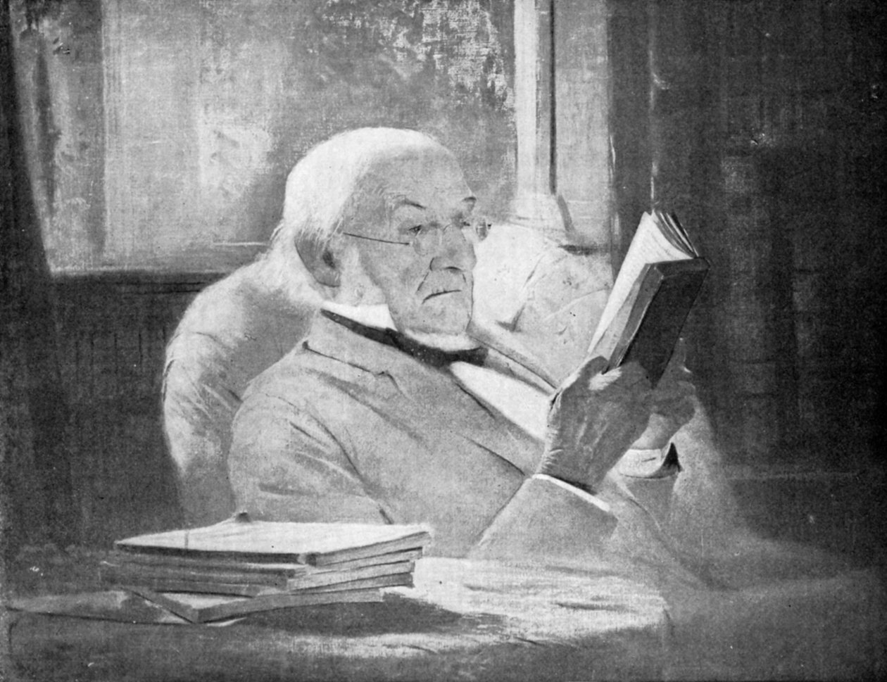 William Ewart Gladstone, brittiska liberala partiets statsman och premiärminister, sent 1800-tal av Unbekannt
