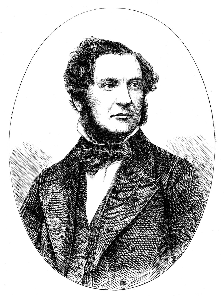 William Ewart Gladstone, brittisk liberal statsman och premiärminister, 1855 av Unbekannt