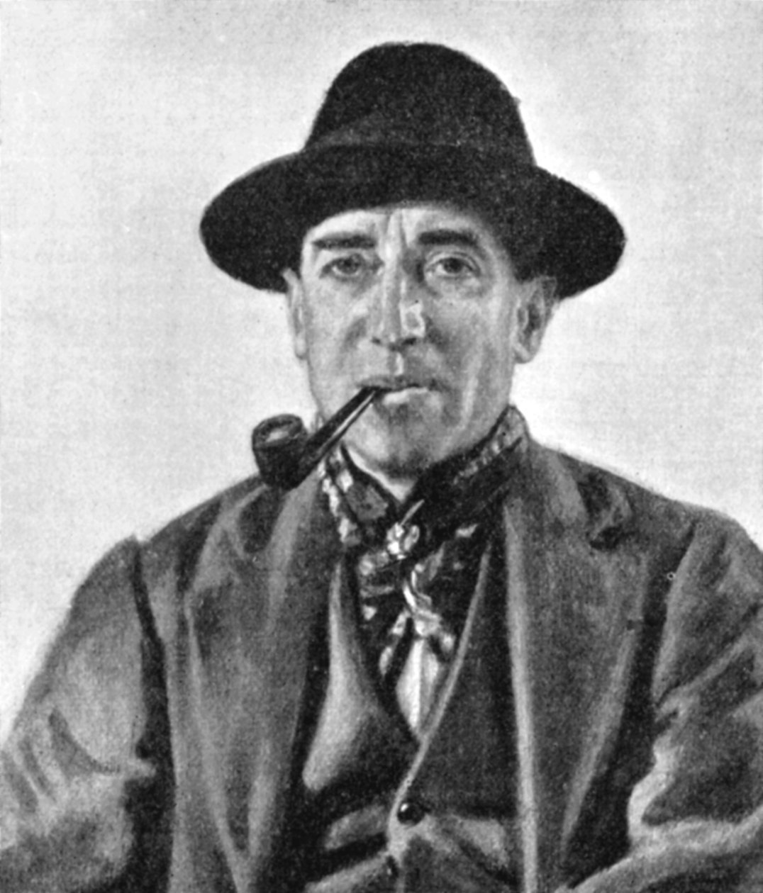 William Henry Davies 1871-1940, walesisk poet och författare, tidigt 1900-tal. av Unbekannt