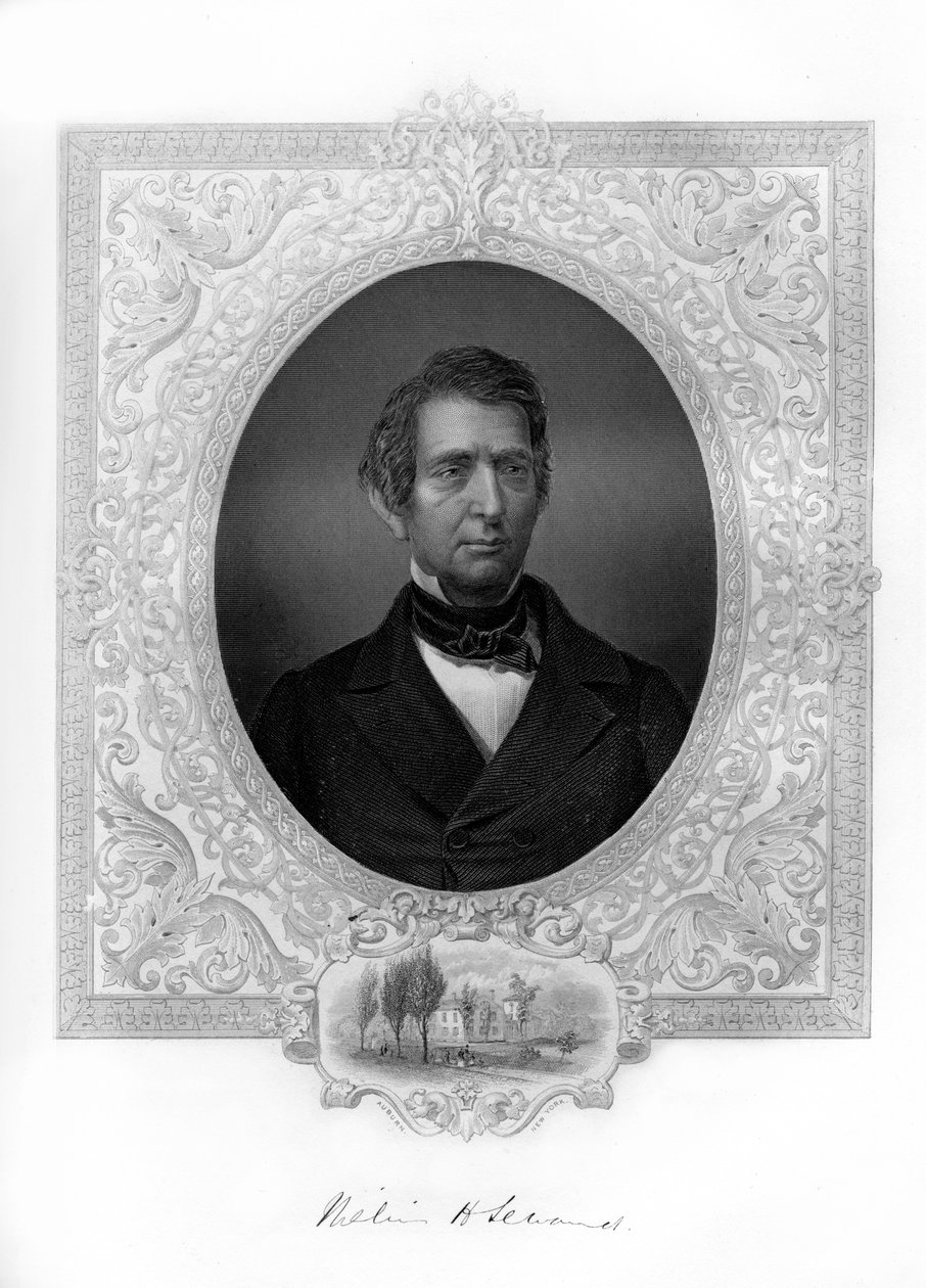 William Henry Seward, USA:s utrikesminister under Lincoln och Johnson, 1862-1867 av Unbekannt