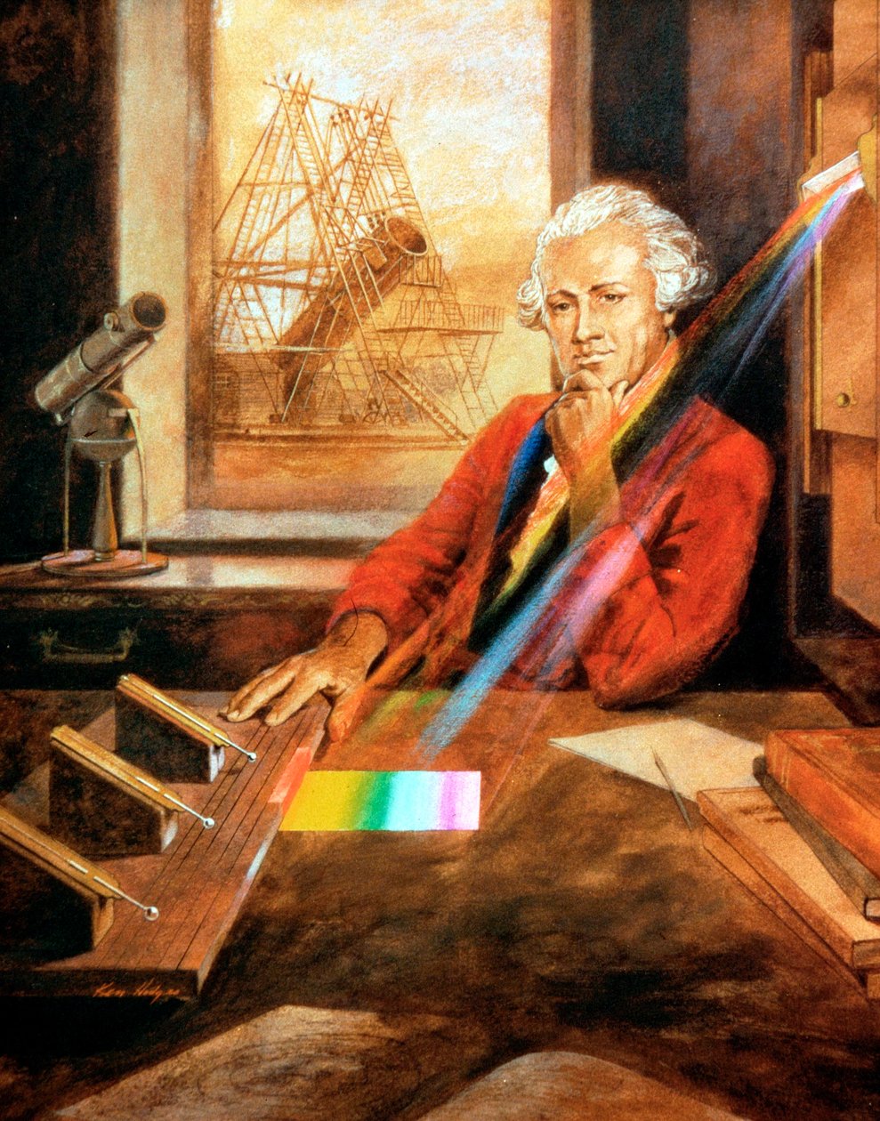 William Herschel 1738-1822 tyskfödd engelsk astronom av Unbekannt