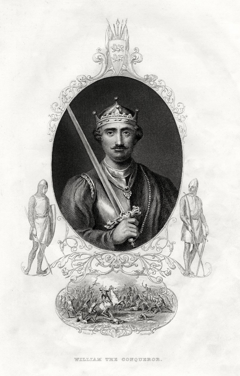 William I av England, även känd som William the Conqueror, 1860 av Unbekannt