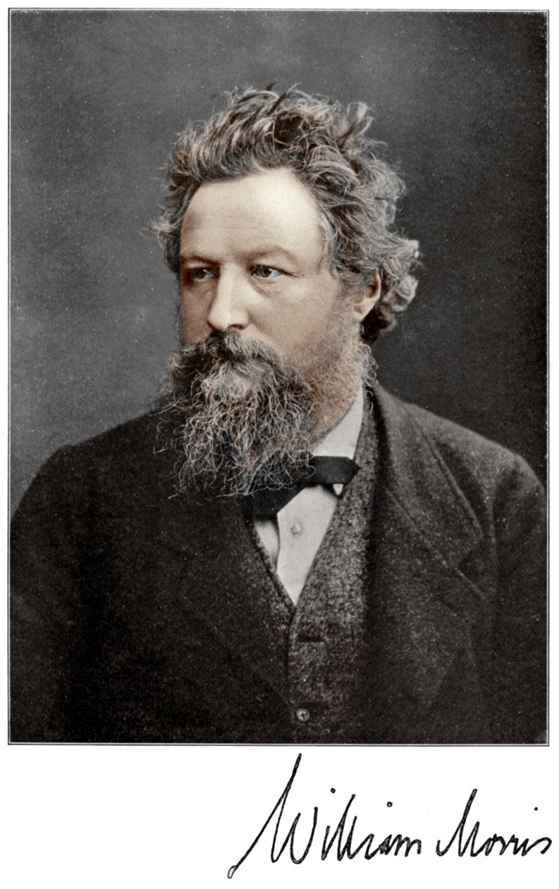 William Morris, engelsk 1800-talskonstnär, författare, socialist och aktivist, 1901 av Unbekannt