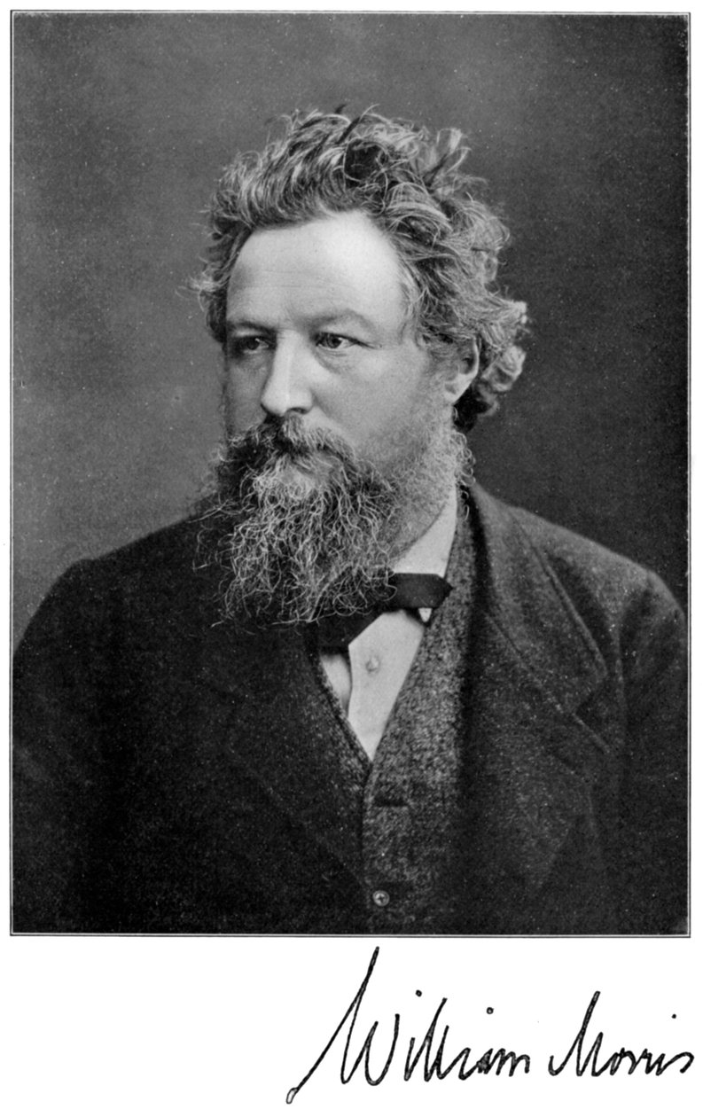 William Morris, engelsk 1800-talskonstnär, författare, socialist och aktivist, 1901 av Unbekannt