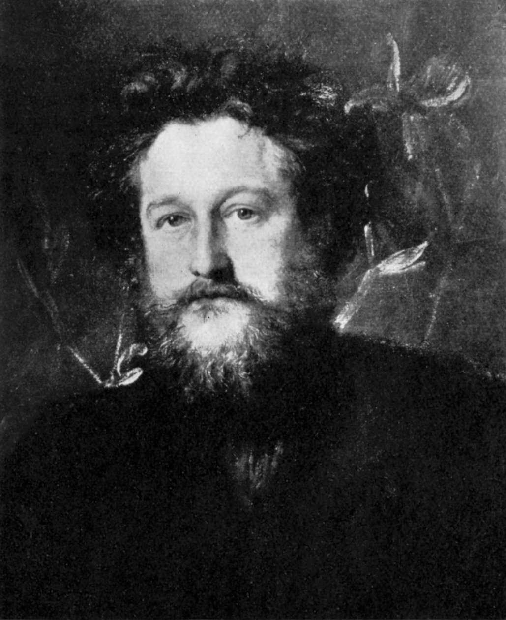 William Morris, engelsk konstnär, författare, socialist och aktivist, sent 1800-tal, c1920 av Unbekannt