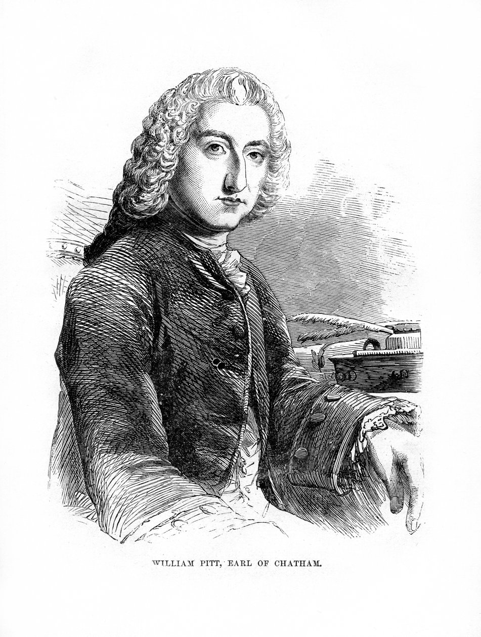 William Pitt, 1:e jarl av Chatham, brittisk whig-statsman, 1872 av Unbekannt
