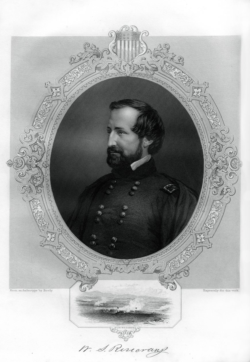 William Rosecrans, unionsgeneral under det amerikanska inbördeskriget, 1862-1867 av Unbekannt