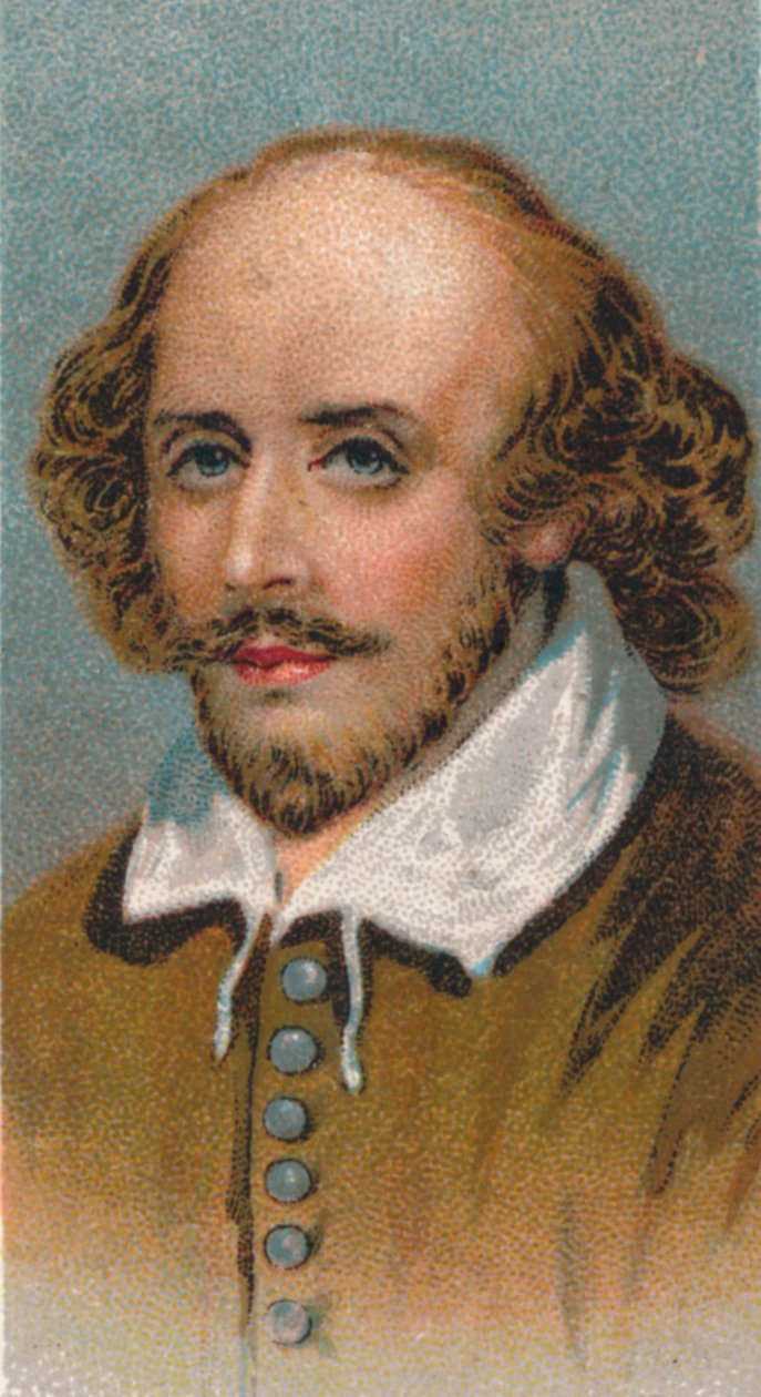 William Shakespeare 1564-1616, engelsk poet och dramatiker, 1924 av Unbekannt