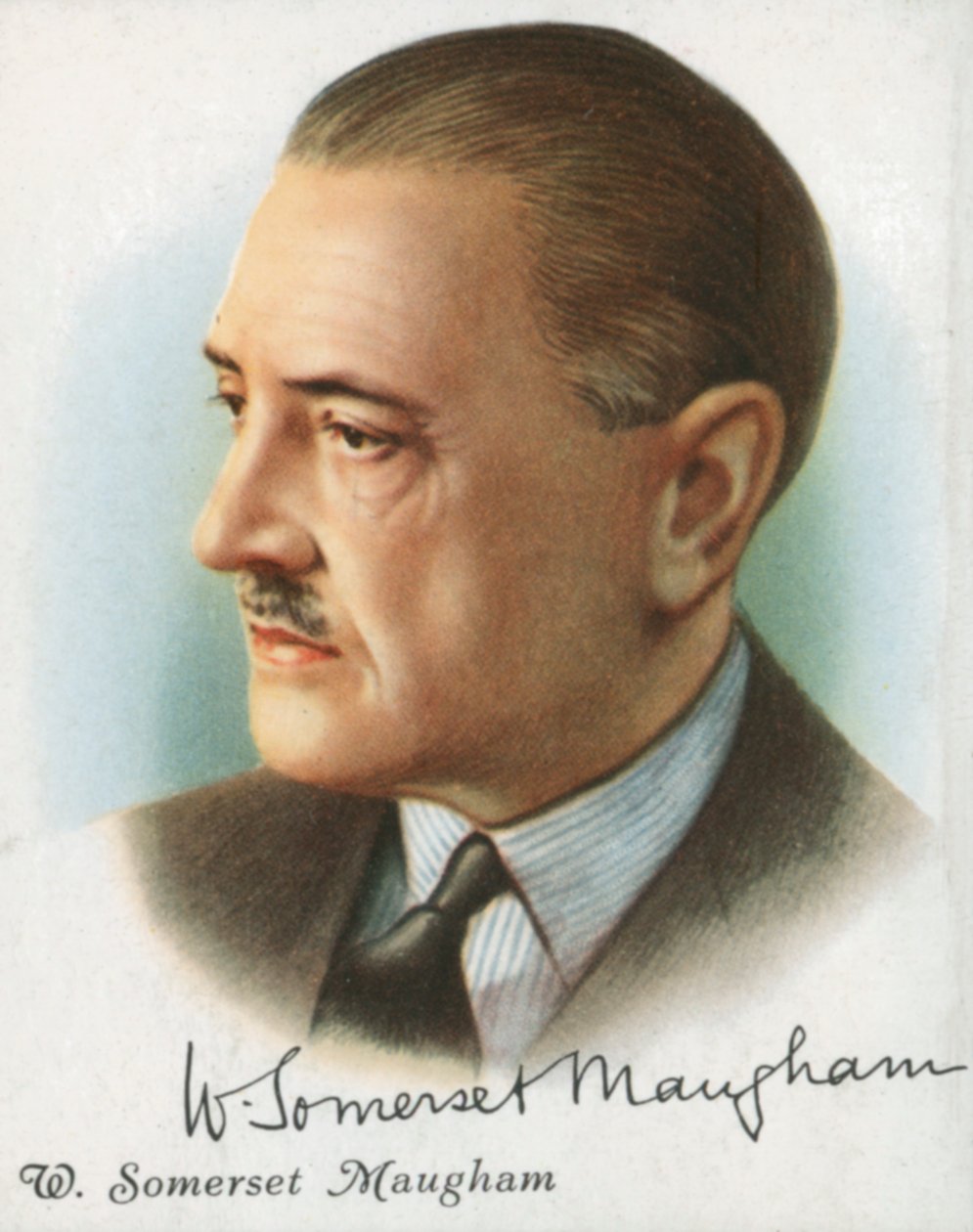 William Somerset Maugham, brittisk författare av romaner, pjäser och noveller, 1927 av Unbekannt