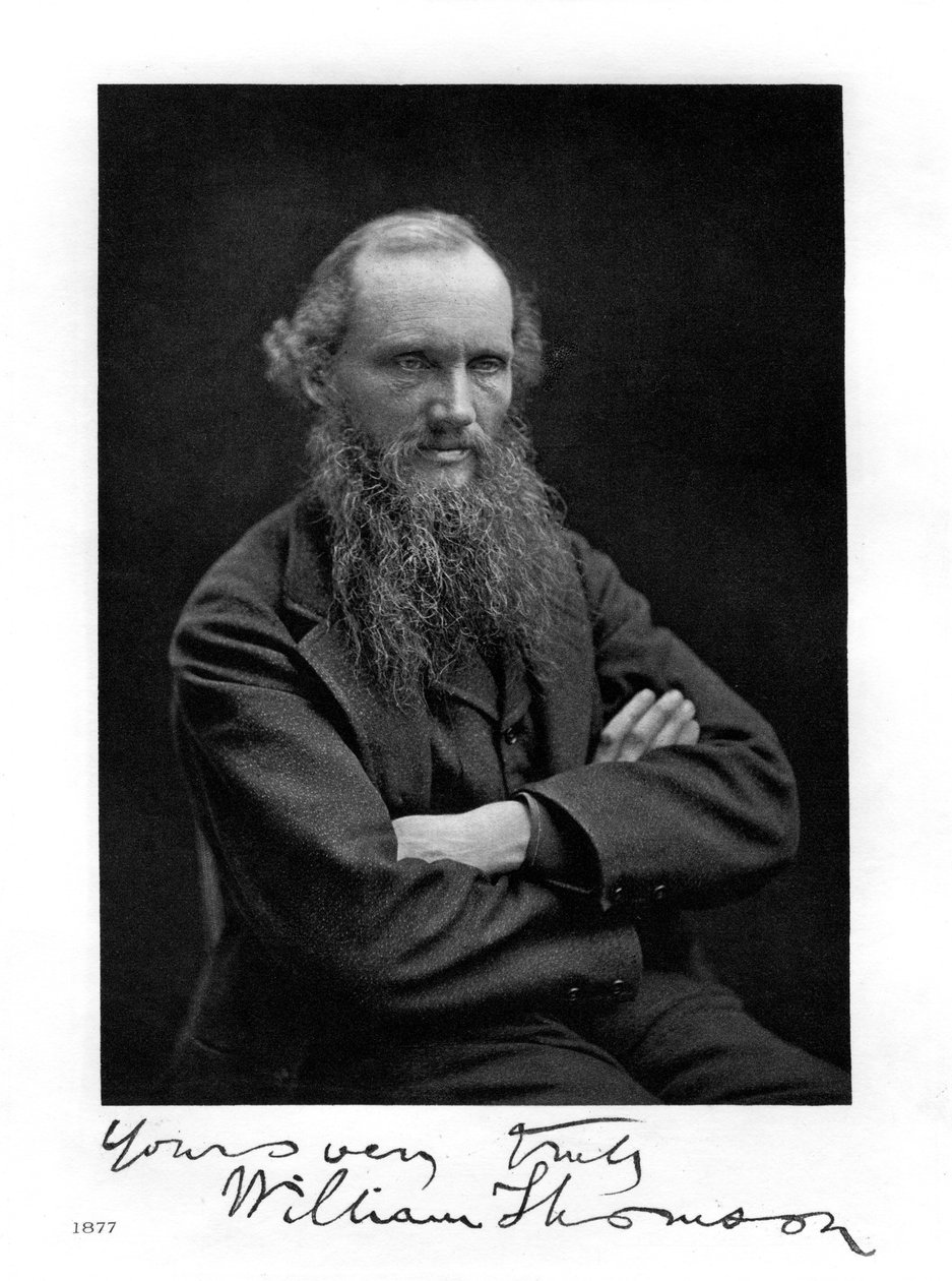 William Thomson, Lord Kelvin, irländsk-skotsk matematiker, fysiker och ingenjör, 1877 av Unbekannt