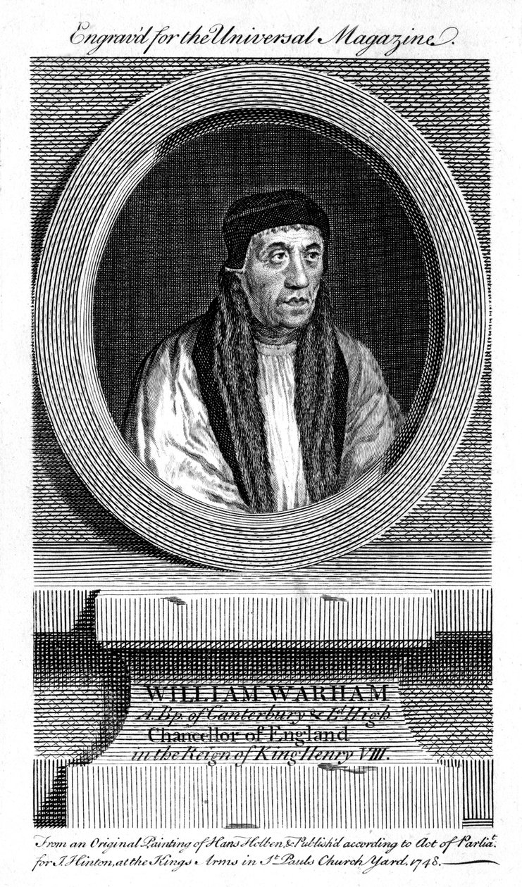William Warham, ärkebiskop av Canterbury, 1748 av Unbekannt