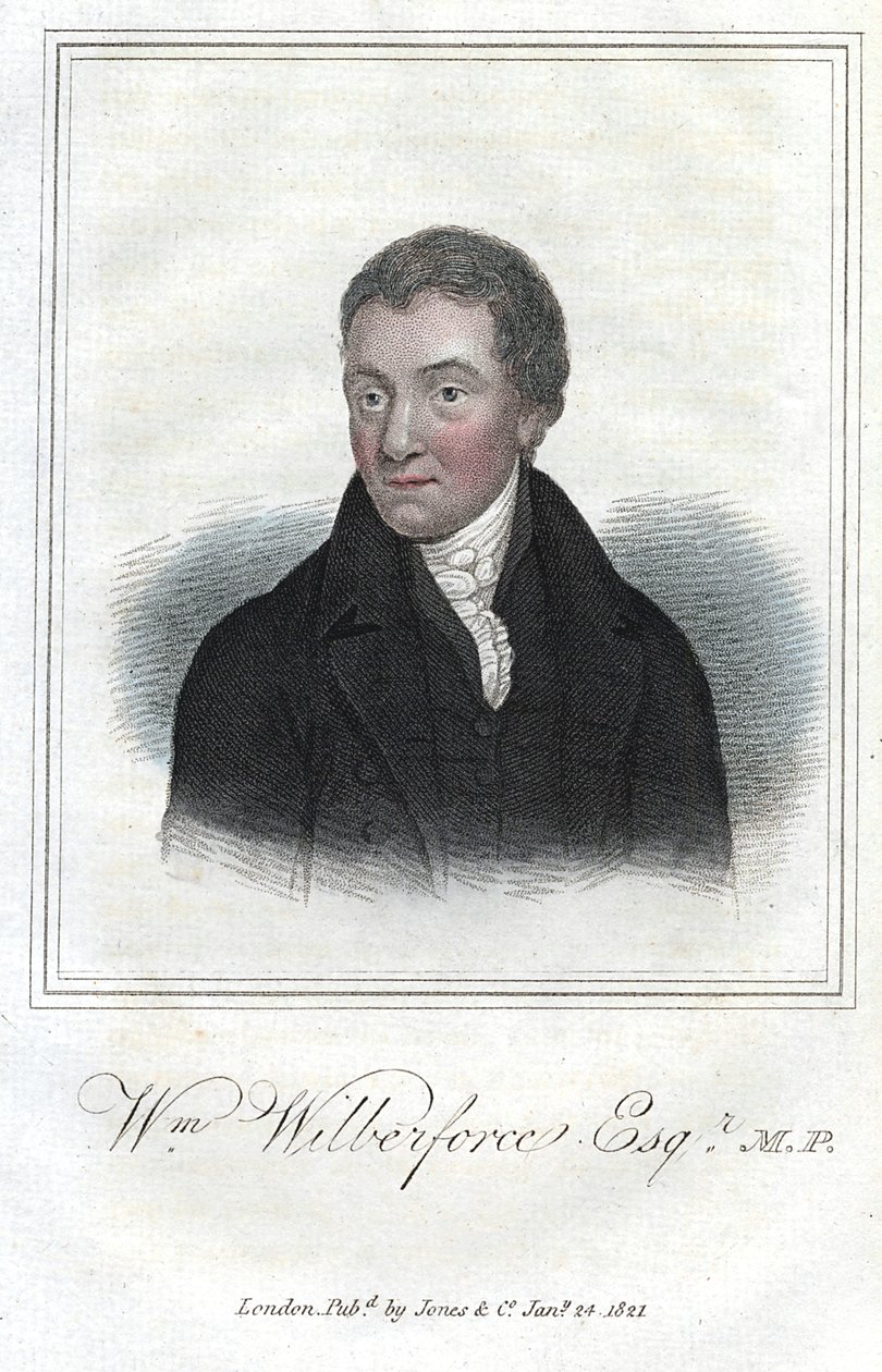 William Wilberforce, engelsk förkämpe mot slaveri, 1821 av Unbekannt