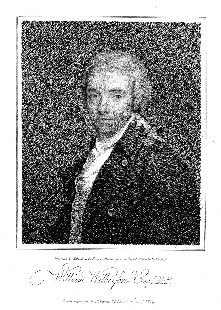 William Wilberforce, engelsk filantrop och förkämpe mot slaveri, 1814 av Unbekannt