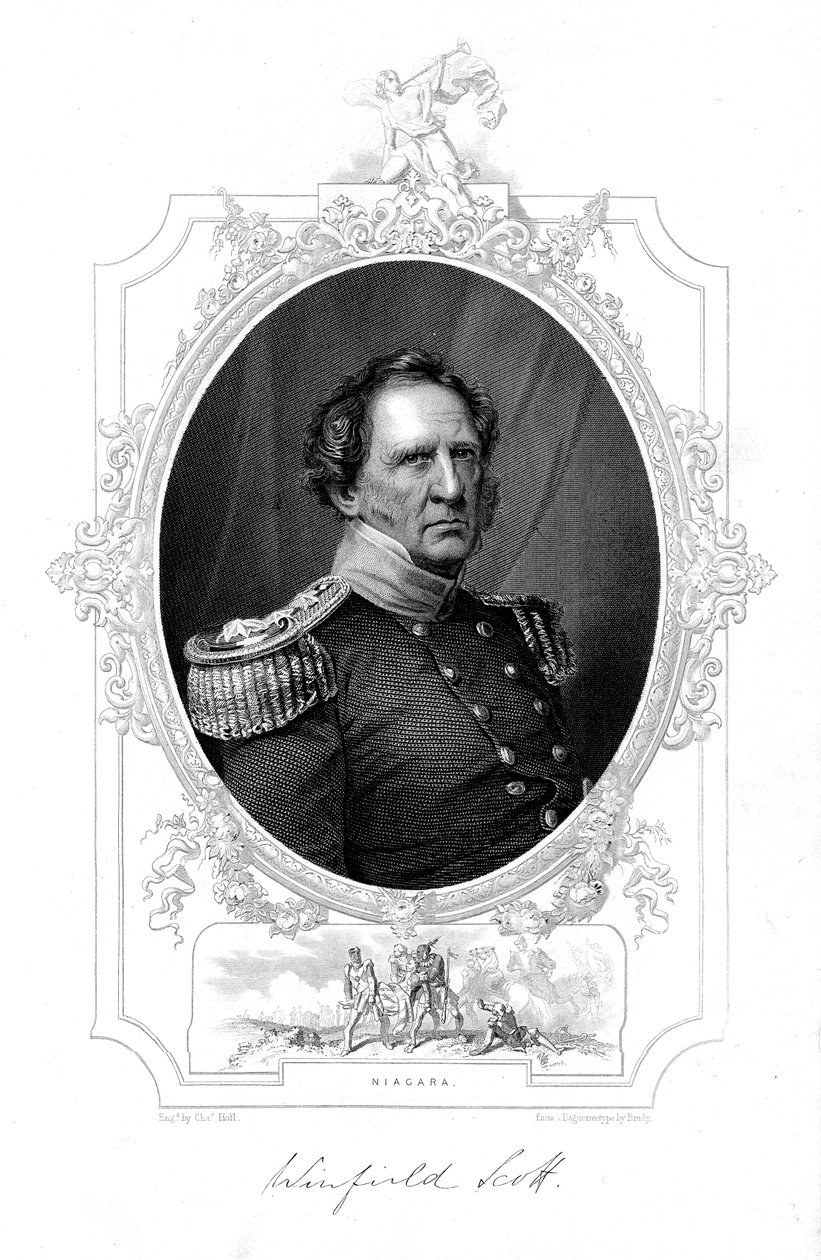 Winfield Scott, amerikansk soldat från 1800-talet av Unbekannt