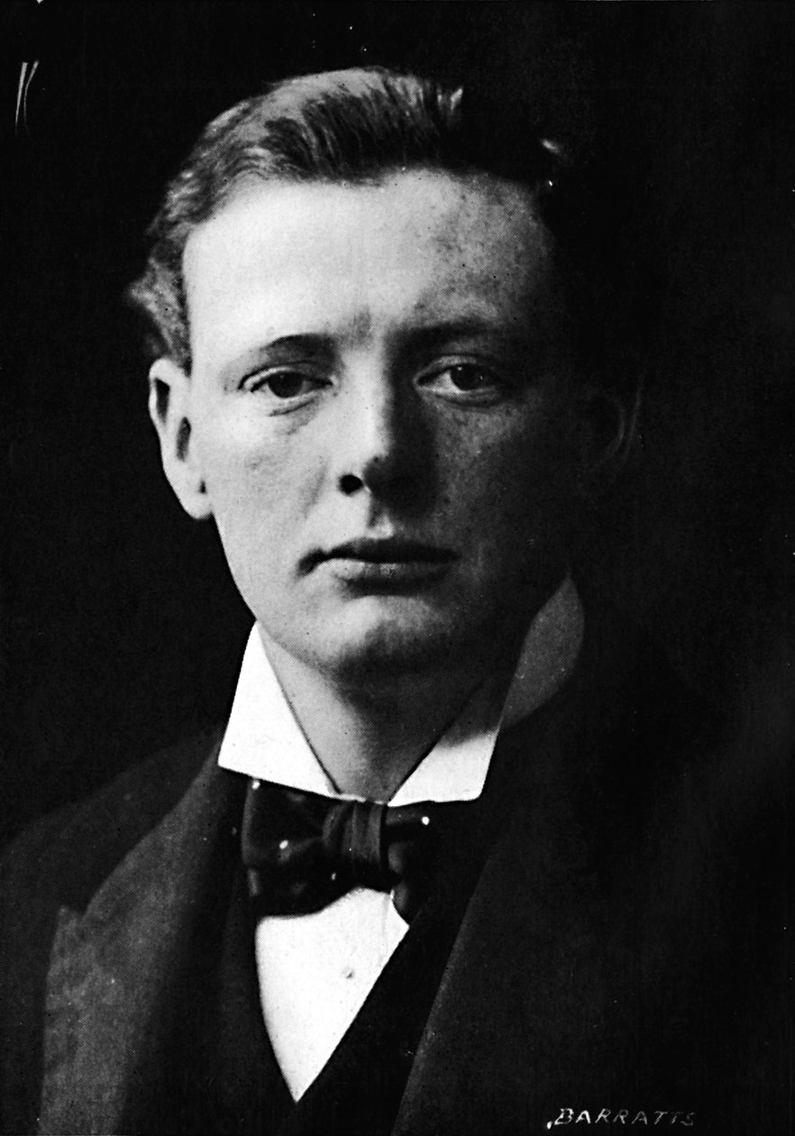 Winston Churchill ungefär när han först kom in i parlamentet, c1901, 1945 av Unbekannt