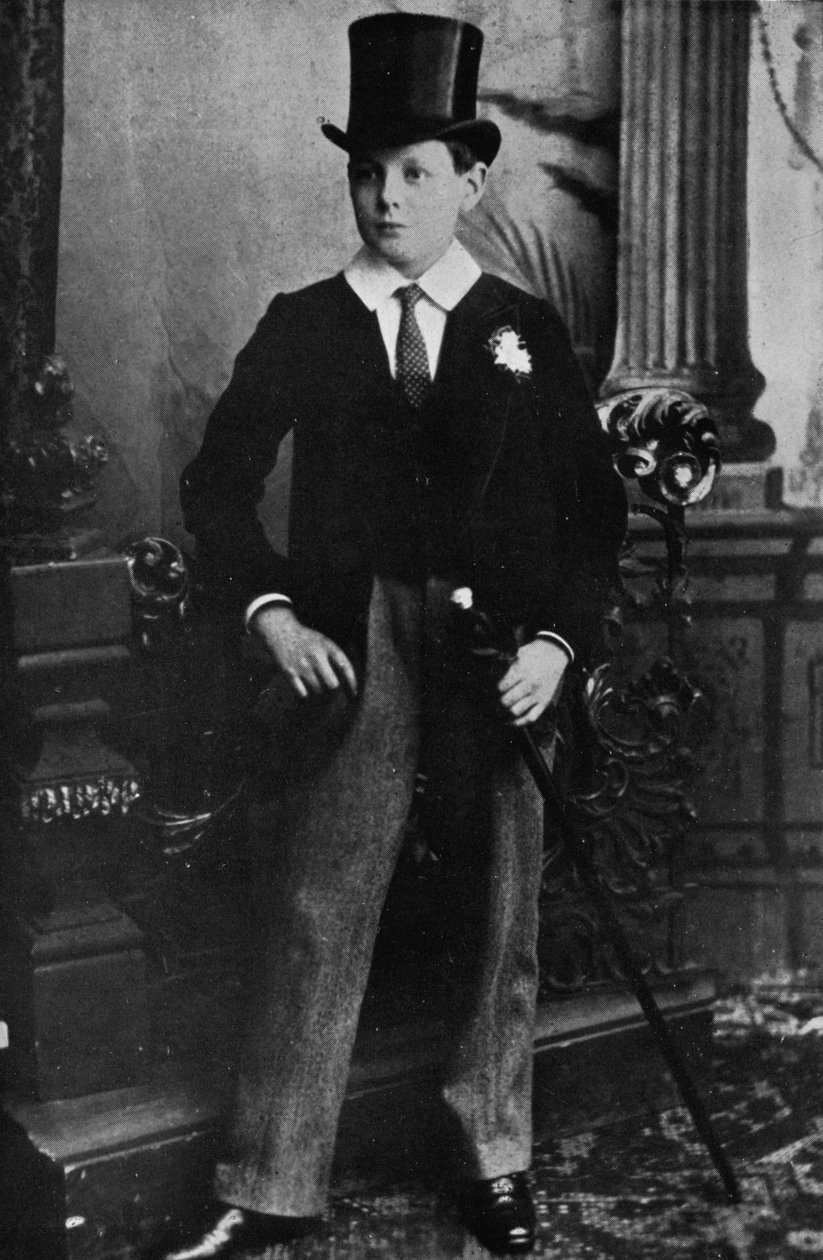 Winston Churchill som Harrow-skolepojke 1889, 1945 av Unbekannt