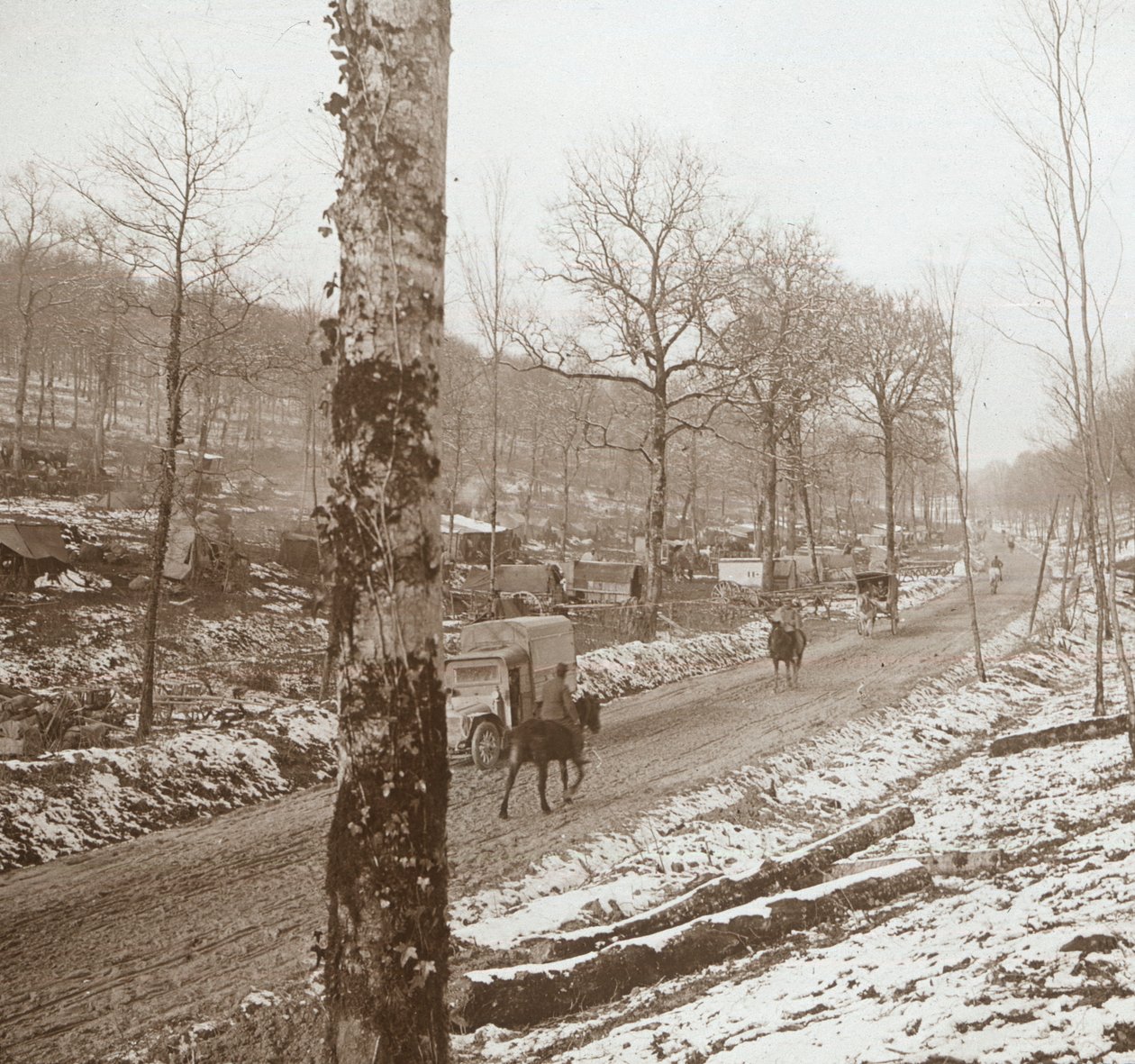 Winter, Genicourt, norra Frankrike, c1914-c1918 av Unbekannt