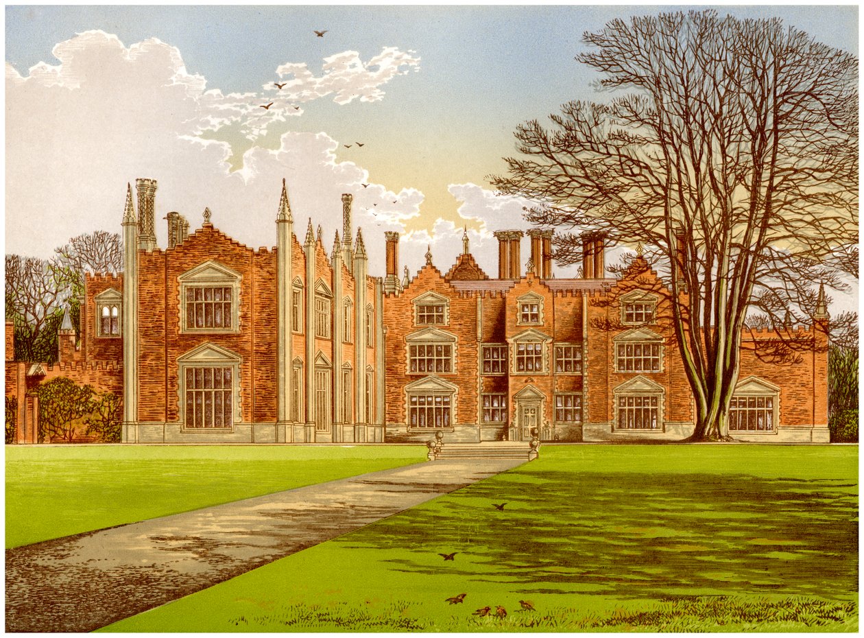 Witchingham Hall, Norfolk, hem för Viscount Canterbury, c1880 av Unbekannt