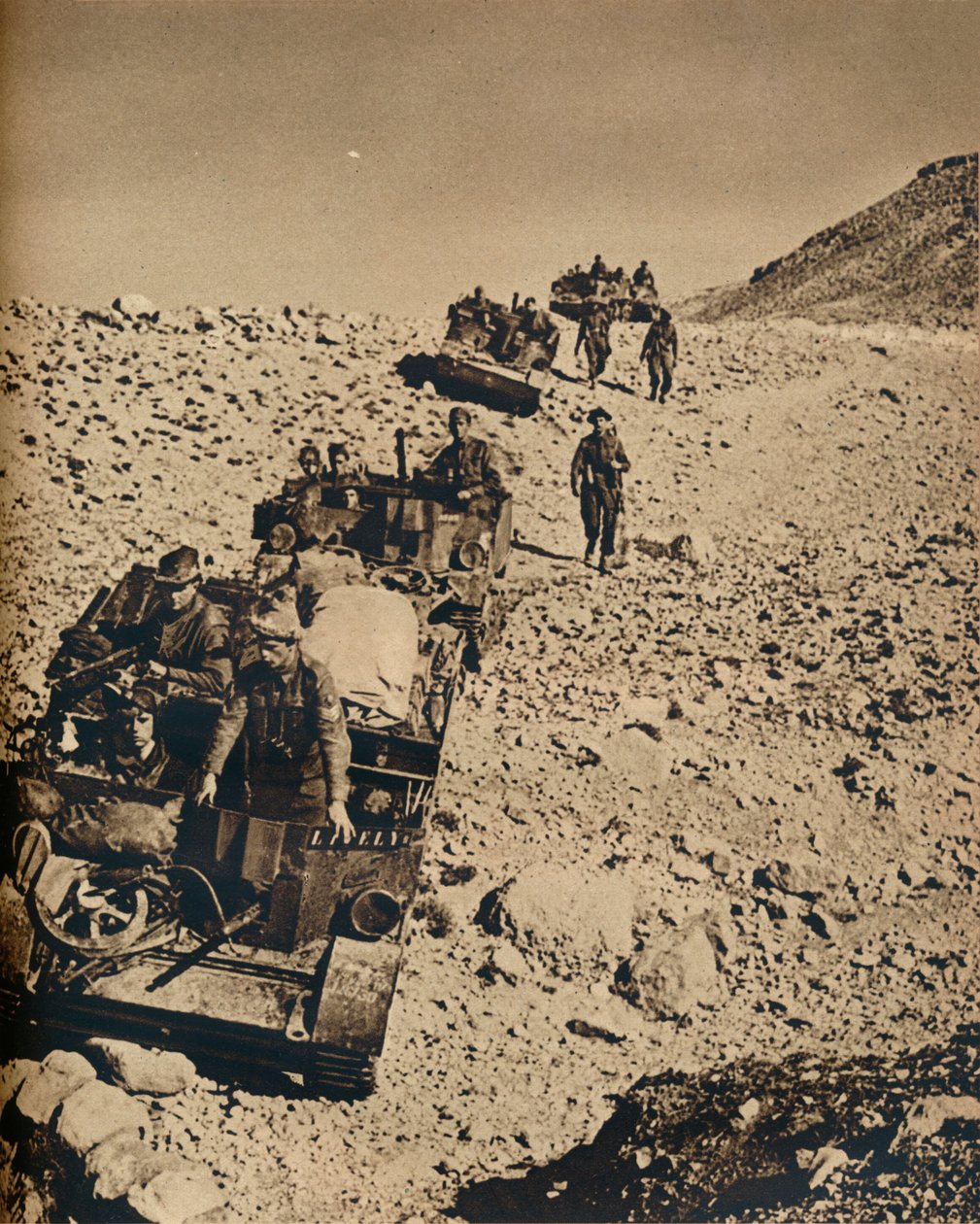 Med Andersons Men i Tunisien, 1943 av Unbekannt