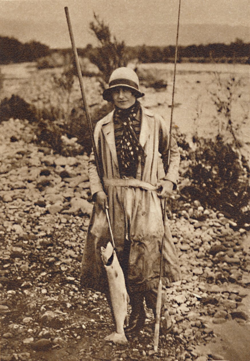 Med en fångst vid Tokanu, Nya Zeeland, c1927, 1937 av Unbekannt