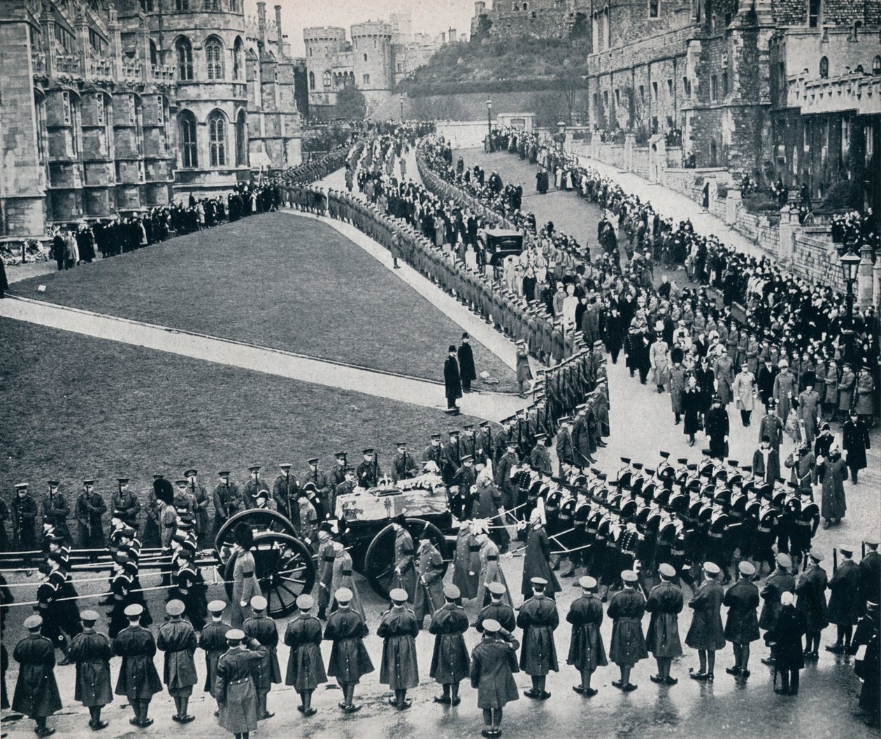 Inom murarna till det historiska Windsor Castle, 1936 av Unbekannt