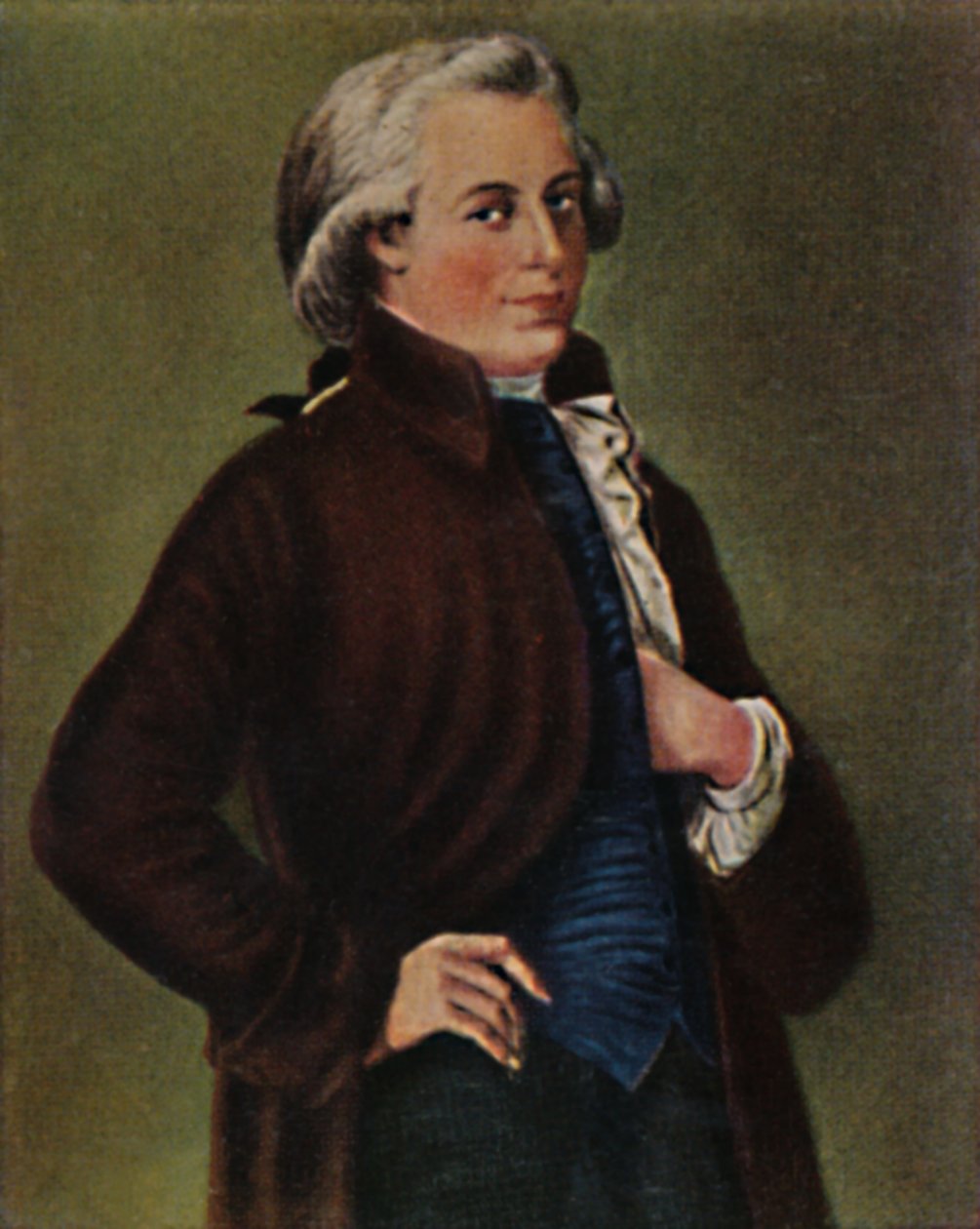 Wolfgang Amadeus Mozart 1756-1791. - Målning av Tischbein, 1934. av Unbekannt