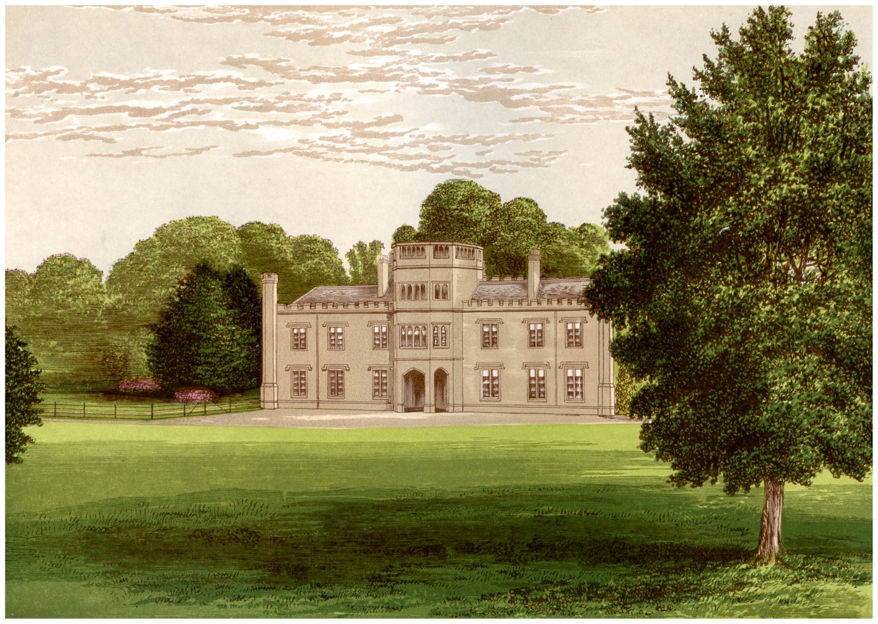 Wolseley Hall, Staffordshire, hem för Baronet Wolseley, c1880 av Unbekannt