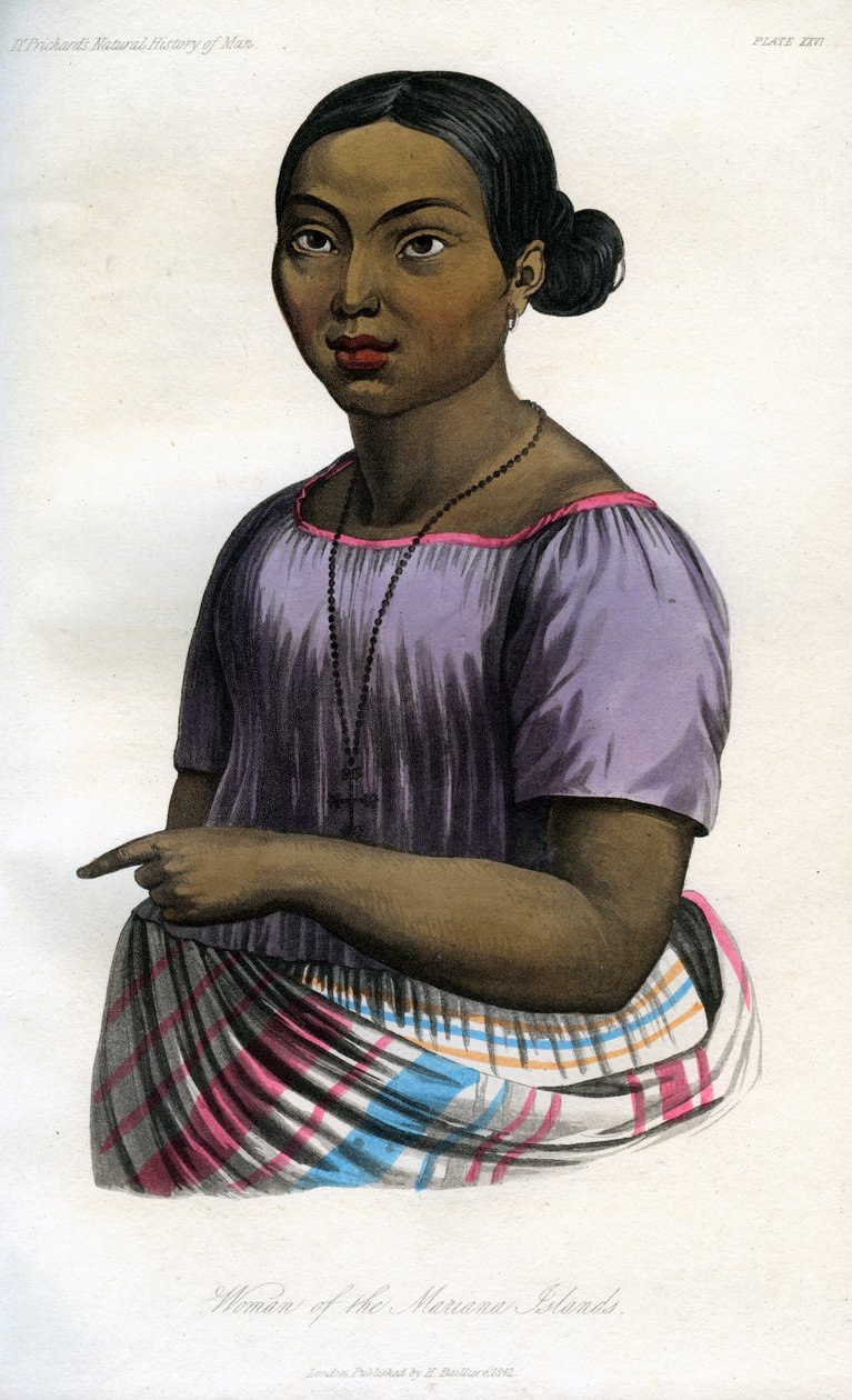 Kvinna på Marianerna, 1848 av Unbekannt