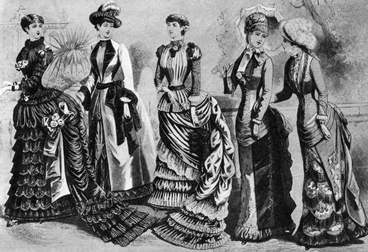 Dammode på 1880- och 1890-talen, 1937 av Unbekannt