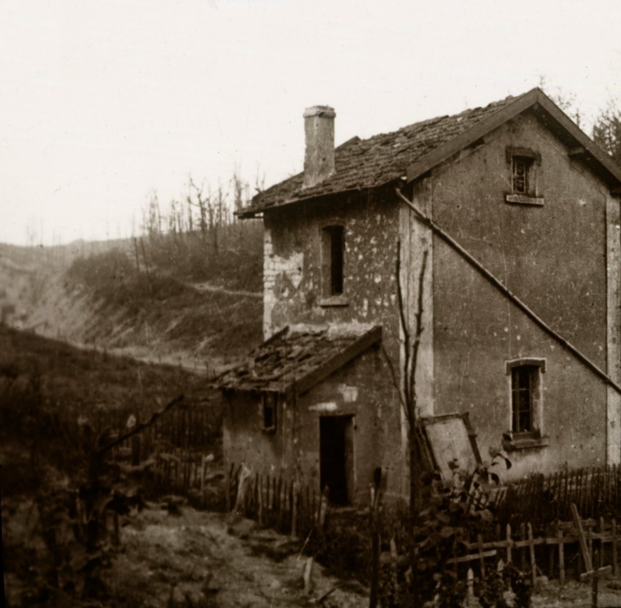 Träkors, Tavannes Tunnel, Verdun, norra Frankrike, c1914-c1918 av Unbekannt