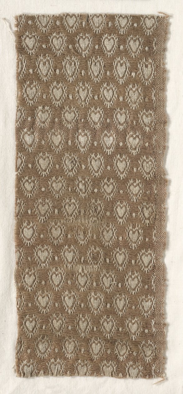 Ull och linne sammansatt textil, 1600-talet. av Unbekannt