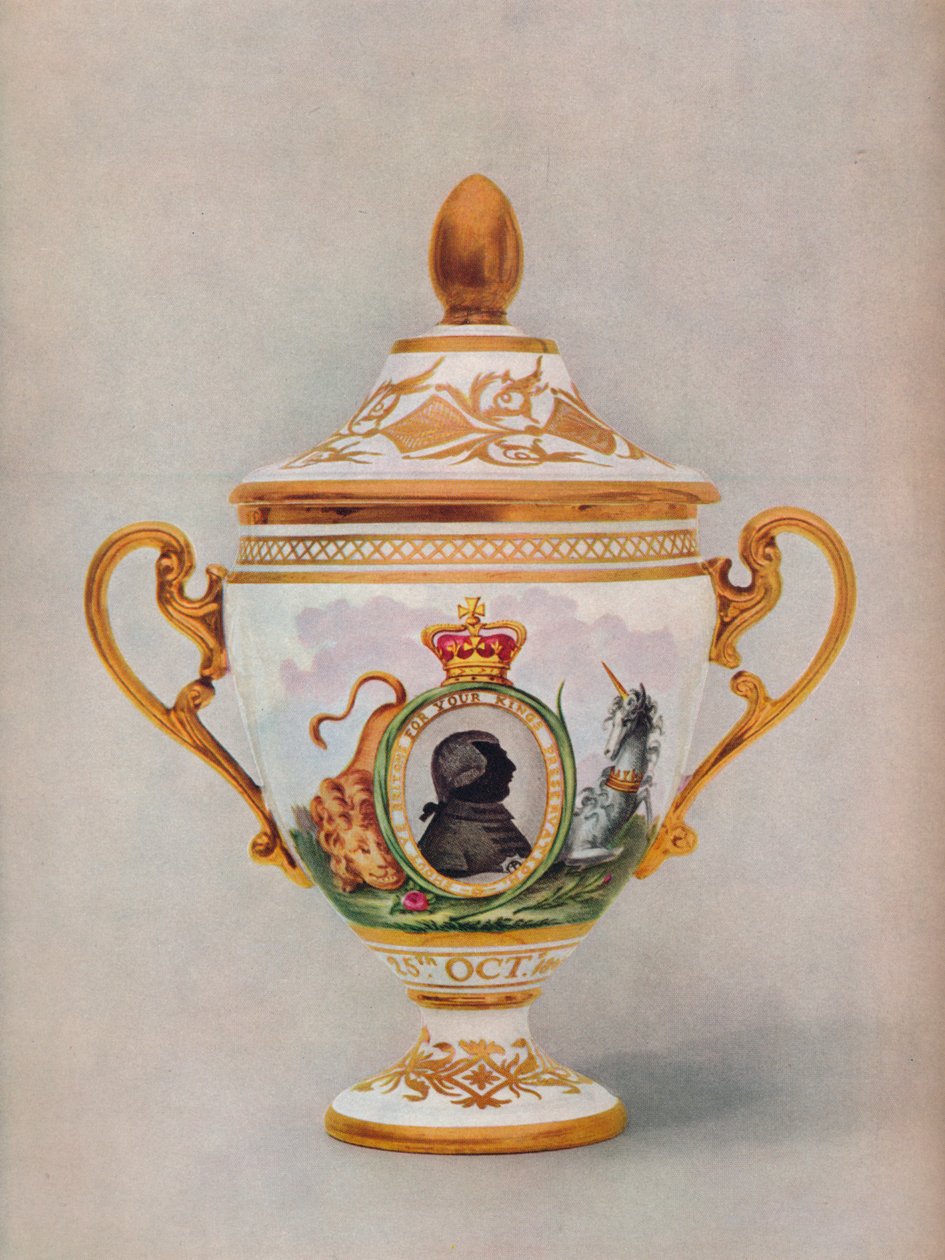 Worcester-vas till minne av kung George III:s gyllene jubileum, c1809 av Unbekannt