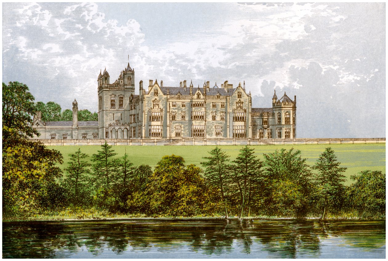 Worsley Hall, Lancashire, hem för Earl of Ellesmere, c1880 av Unbekannt