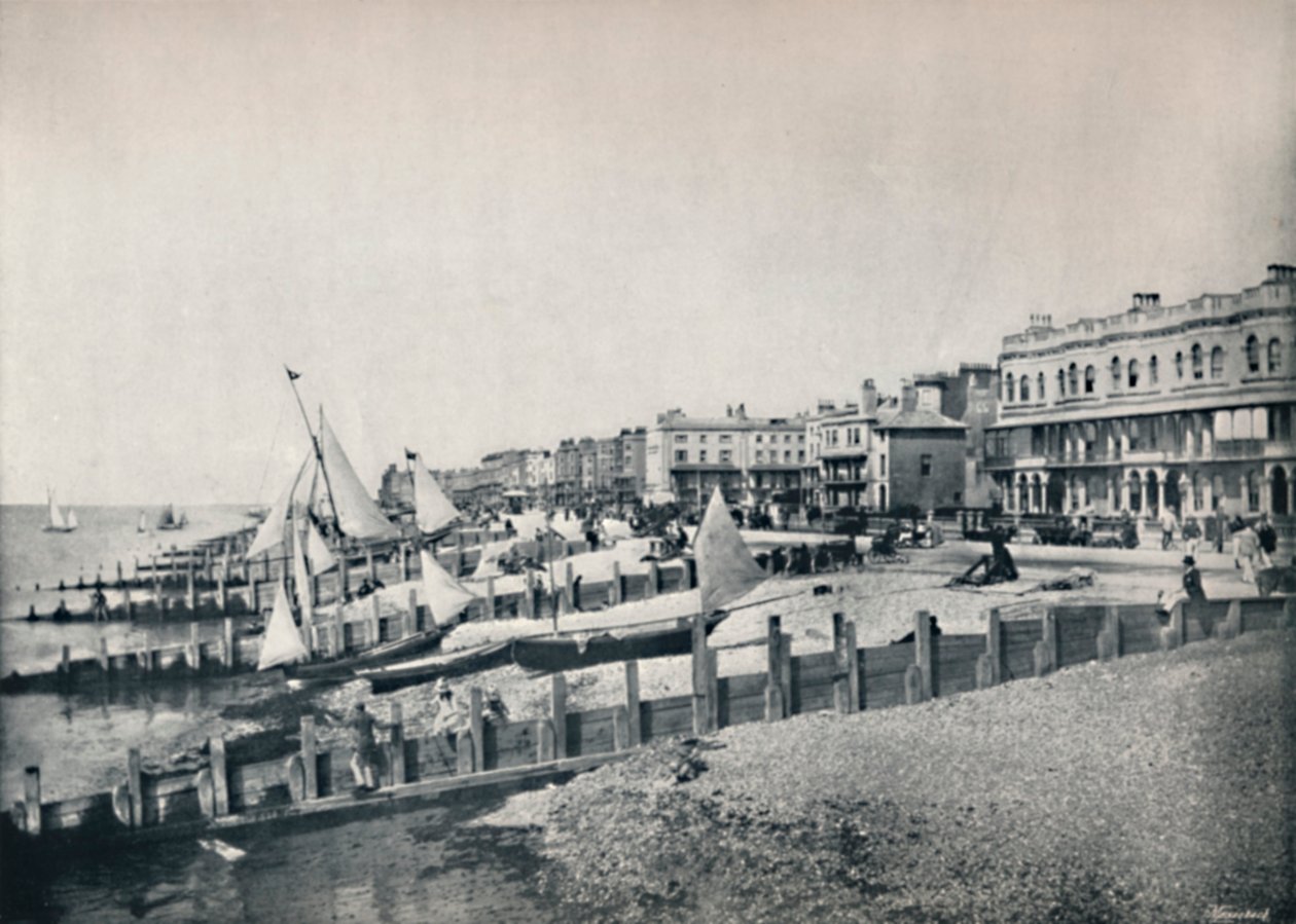 Worthing - Allmän syn på fronten, 1895 av Unbekannt