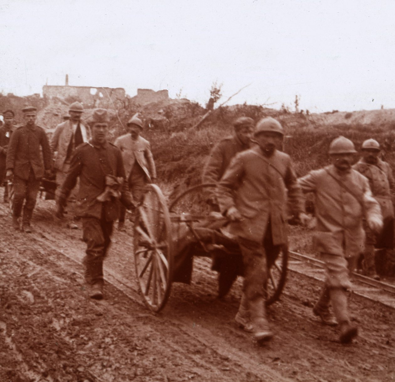 Sårad, Neuville, norra Frankrike, c1914-c1918 av Unbekannt
