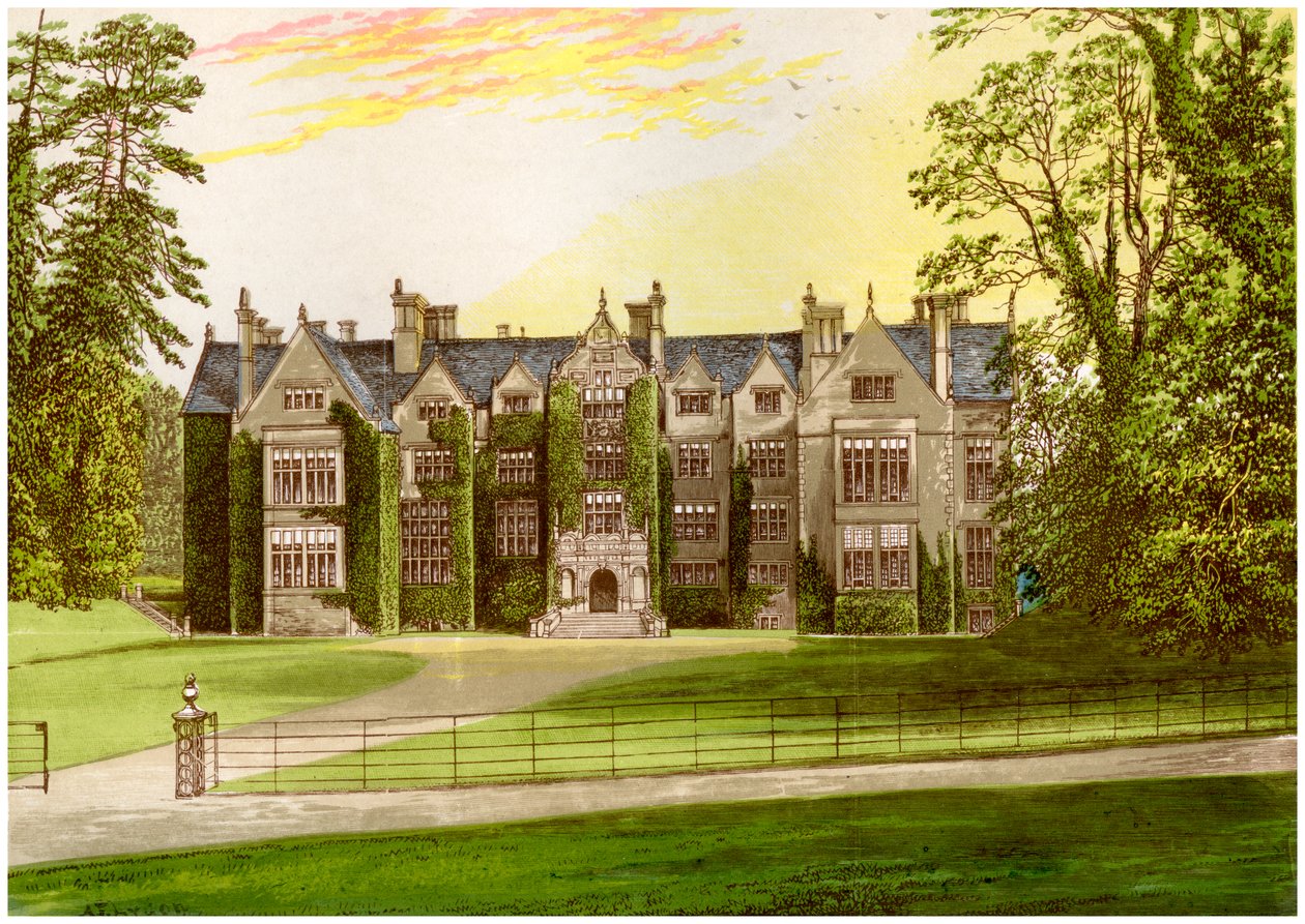 Wroxton Abbey, Oxfordshire, hem för familjen North, c1880 av Unbekannt