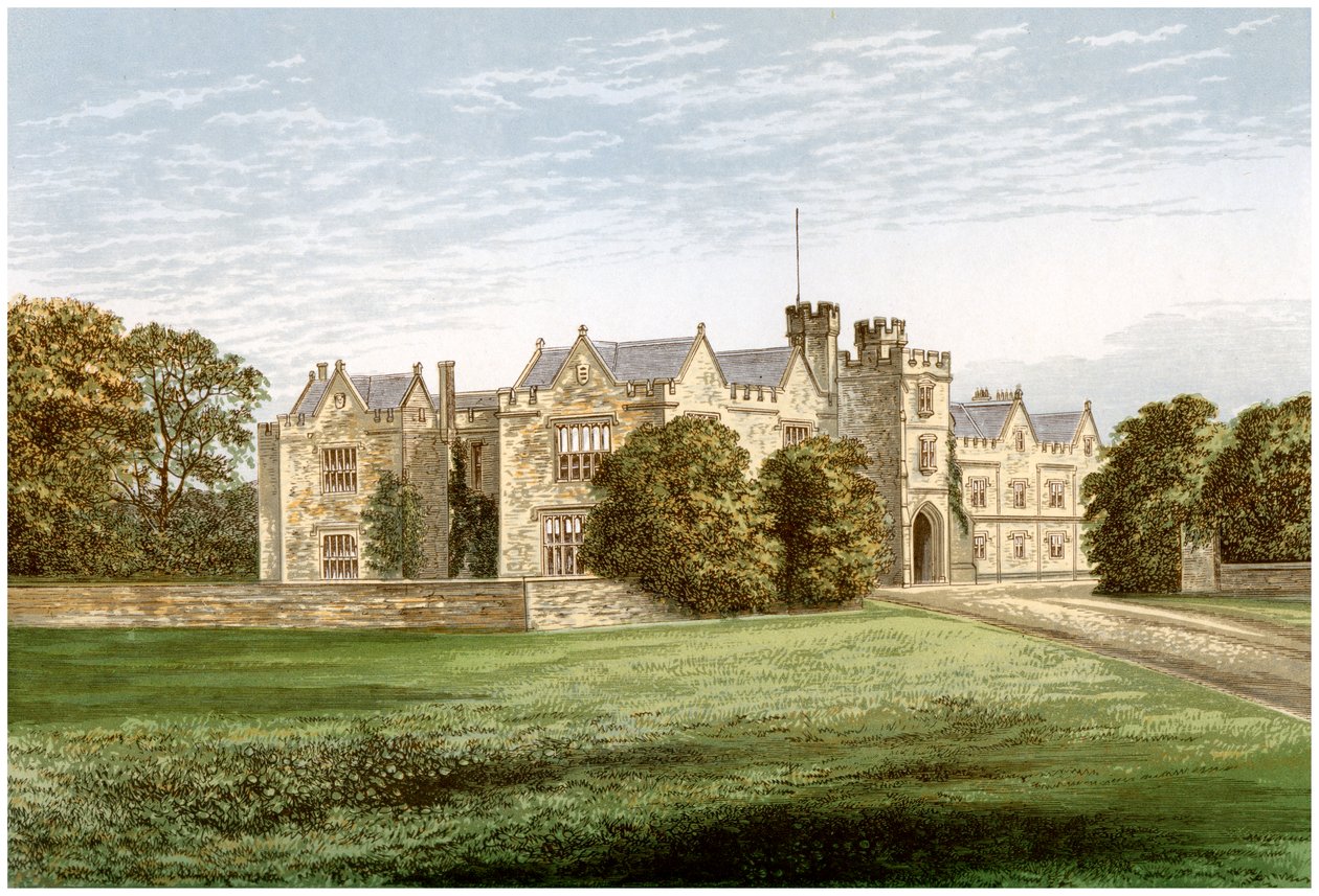 Wytham Abbey, Oxfordshire, hem för Earl of Abingdon, c1880 av Unbekannt