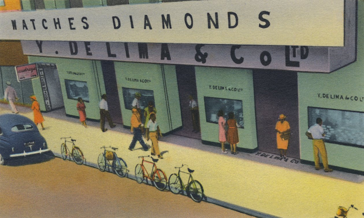 Y. De Lima & Co. Ltd., Trinidads Premier Travellers, Port of Spain, Trinidad, B.W.I., c1940-talet. av Unbekannt