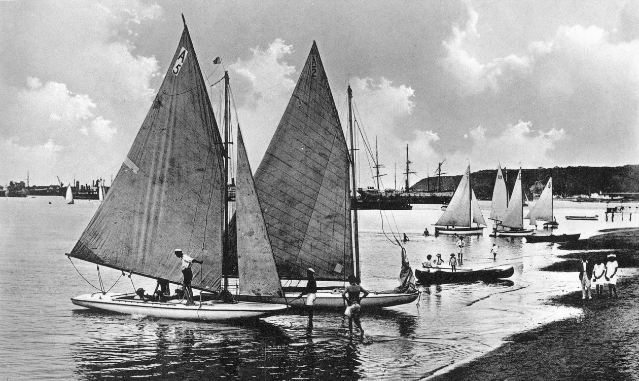 Yachting i viken, Durban, Sydafrika av Unbekannt