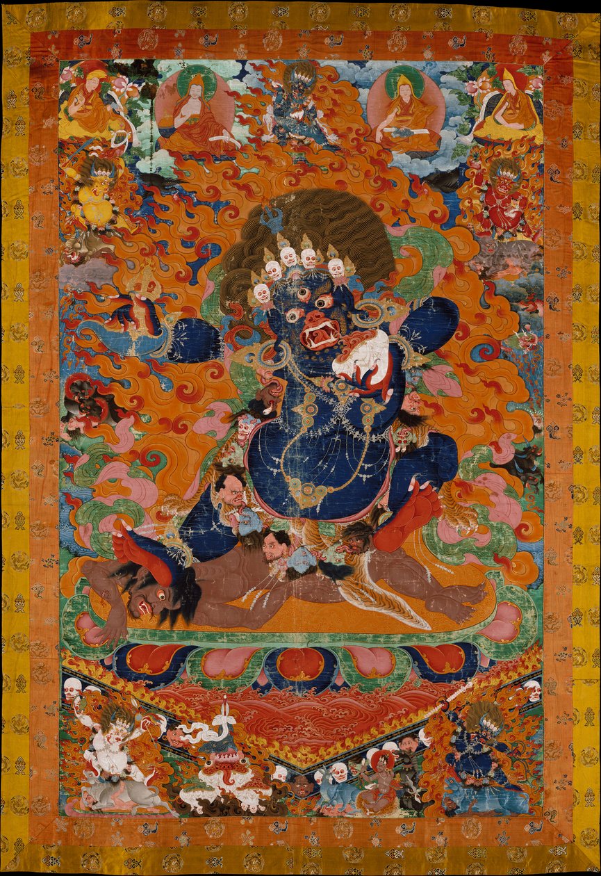 Yamantaka, Förgörare av dödens Gud, tidigt 1700-tal. av Unbekannt