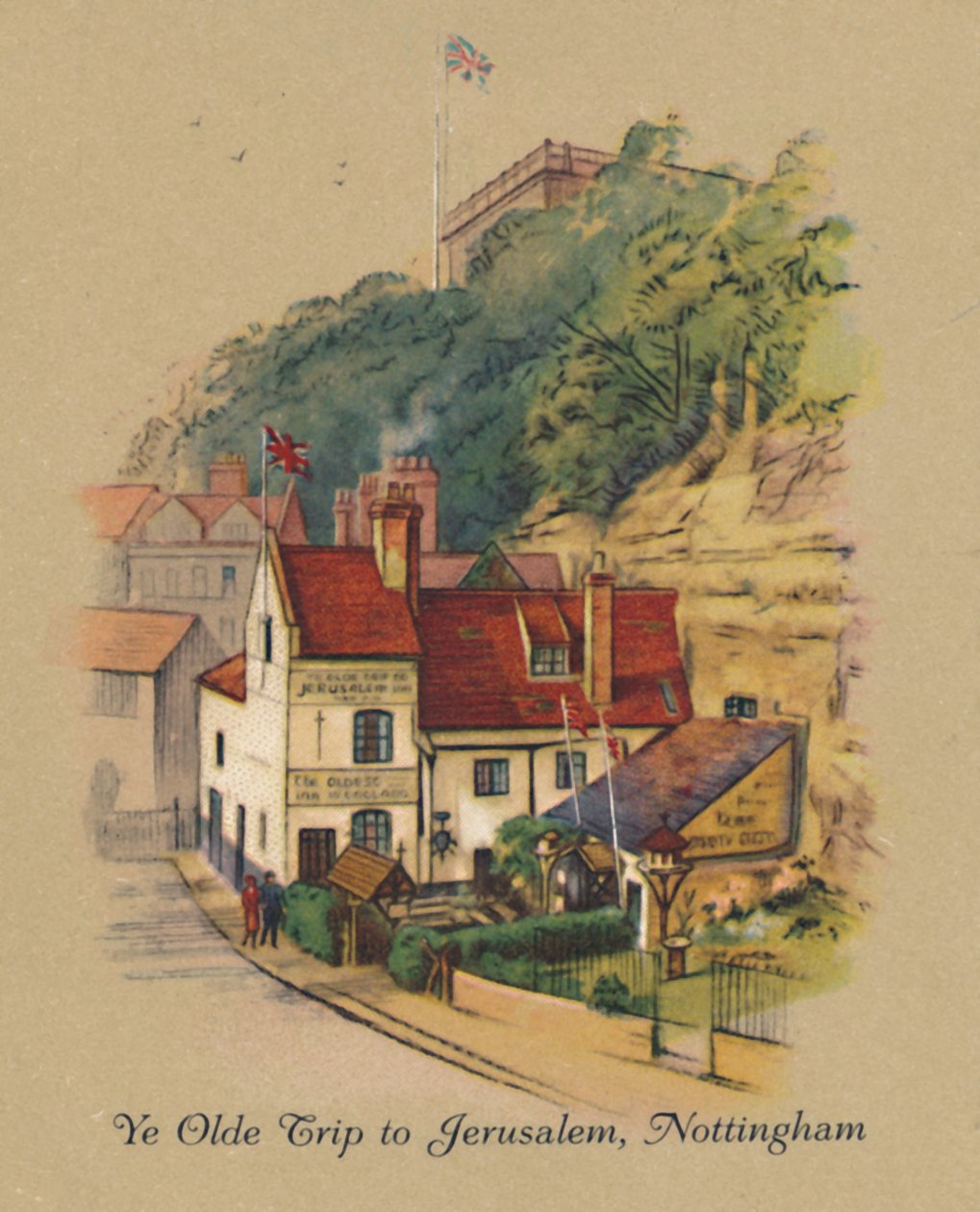 Ye Olde resa till Jerusalem, Nottingham, 1939 av Unbekannt