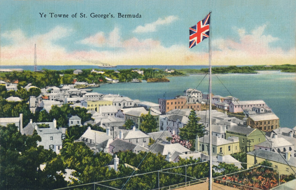 Ye Towne i St. Georges, Bermuda, tidigt 1900-tal. av Unbekannt