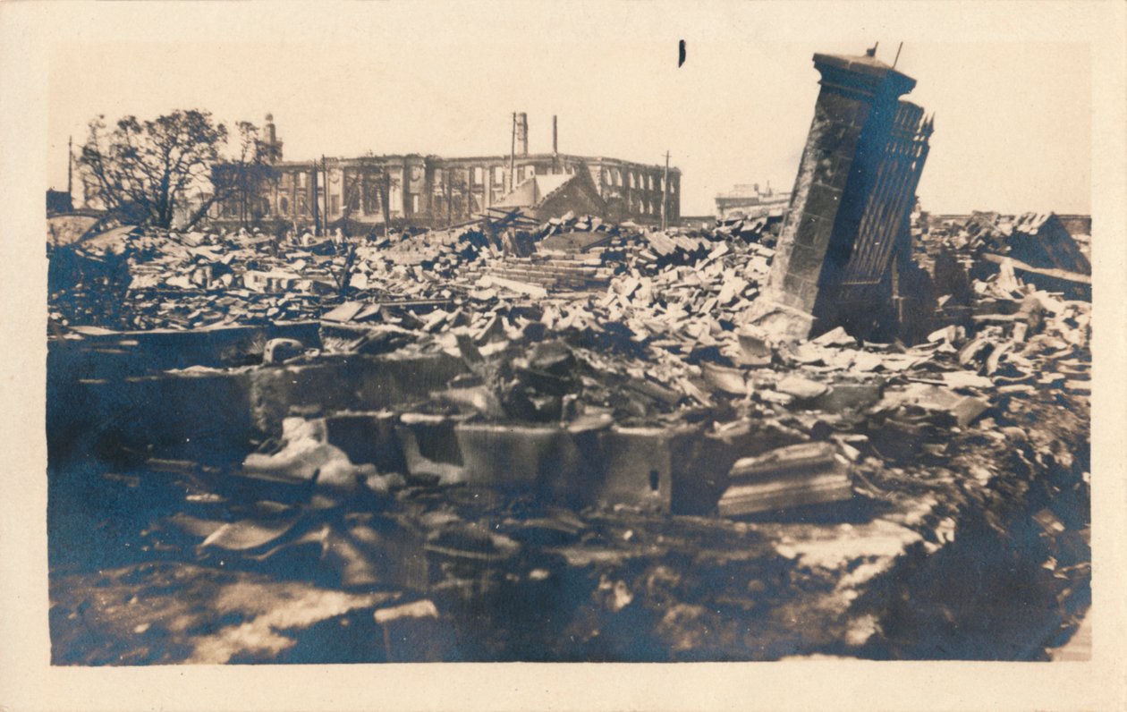 Jordbävningen i Yokohama, 1923 av Unbekannt