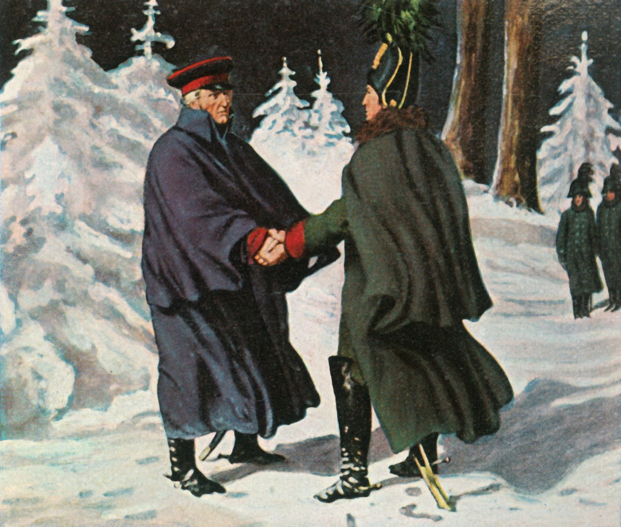 Yorcks möte med den ryske generalen Diebitsch, 25 december 1812, 1936. av Unbekannt