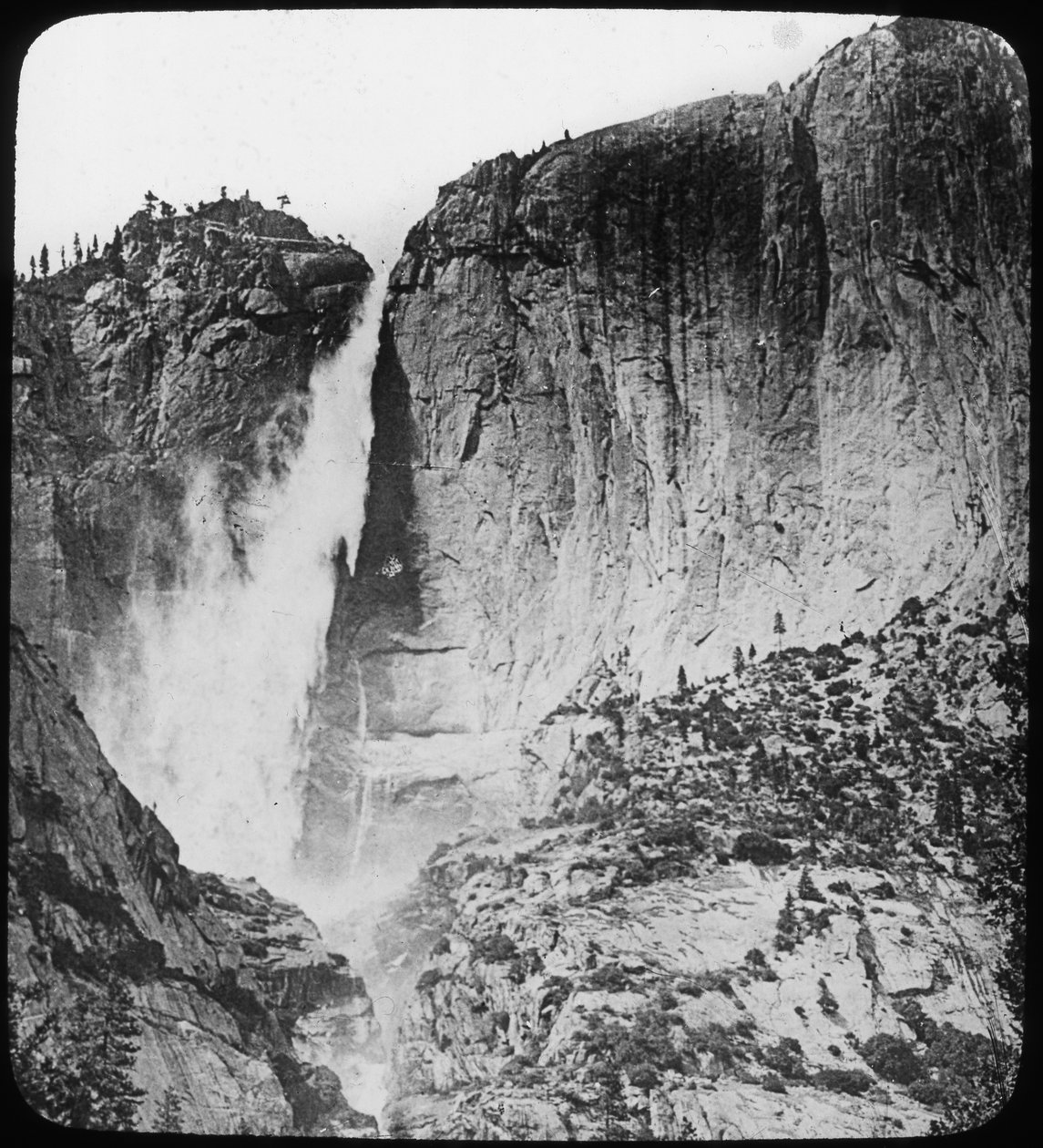 Yosemite Falls, Yosemite National Park, Kalifornien, USA, sent 1800- eller tidigt 1900-tal av Unbekannt